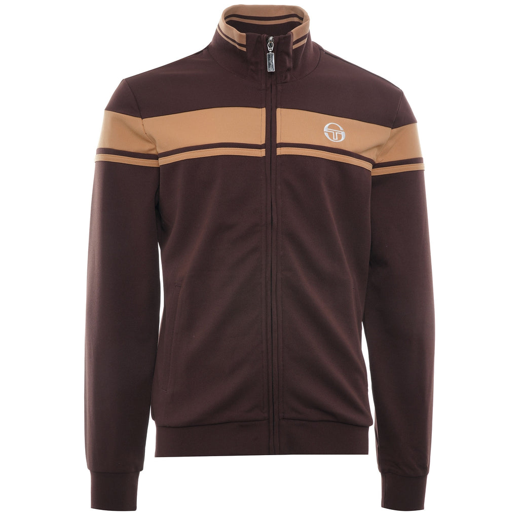 Damarindo Track Top - French Roast/Tan/White