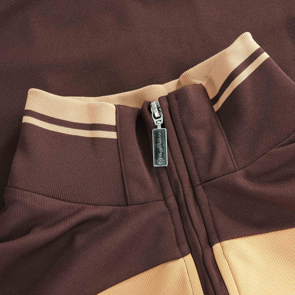 Damarindo Track Top - French Roast/Tan/White