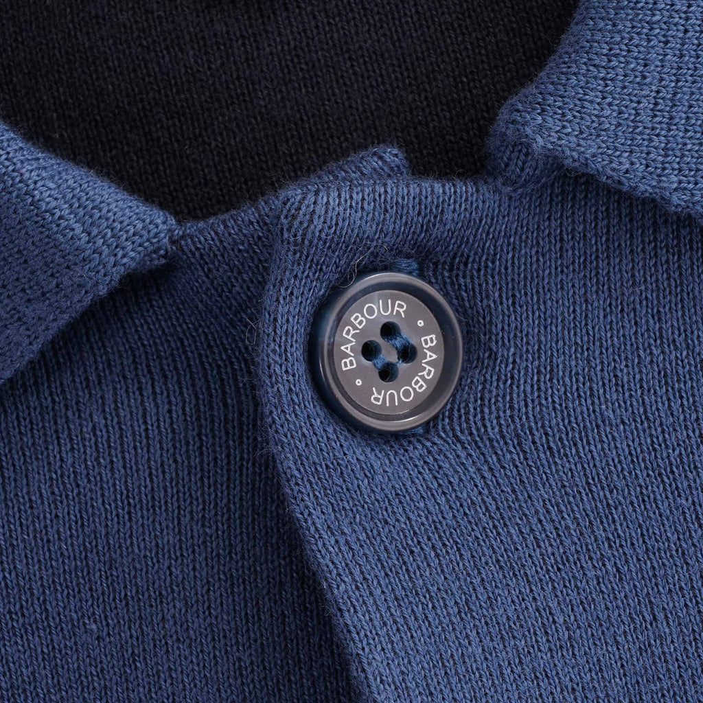 Aleck Knitted Button Cardigan - Blue