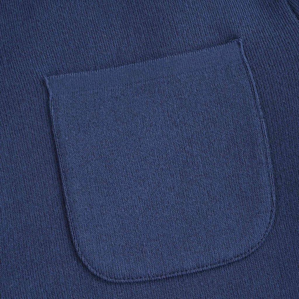 Aleck Knitted Button Cardigan - Blue