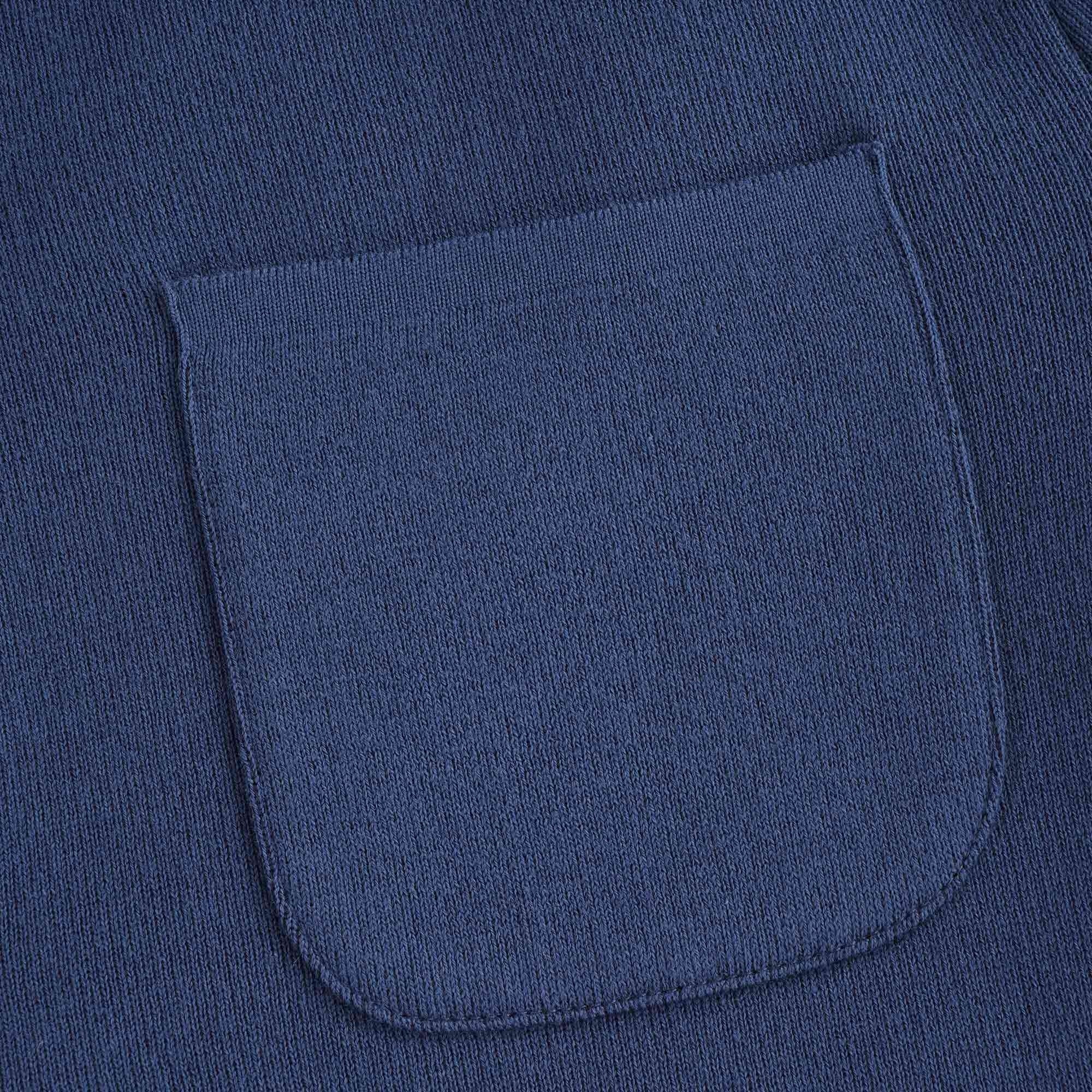 Aleck Knitted Button Cardigan - Blue