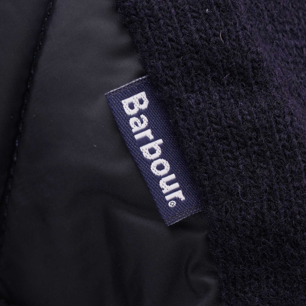 Arch Diamond Quilt Knit Jacket - Navy