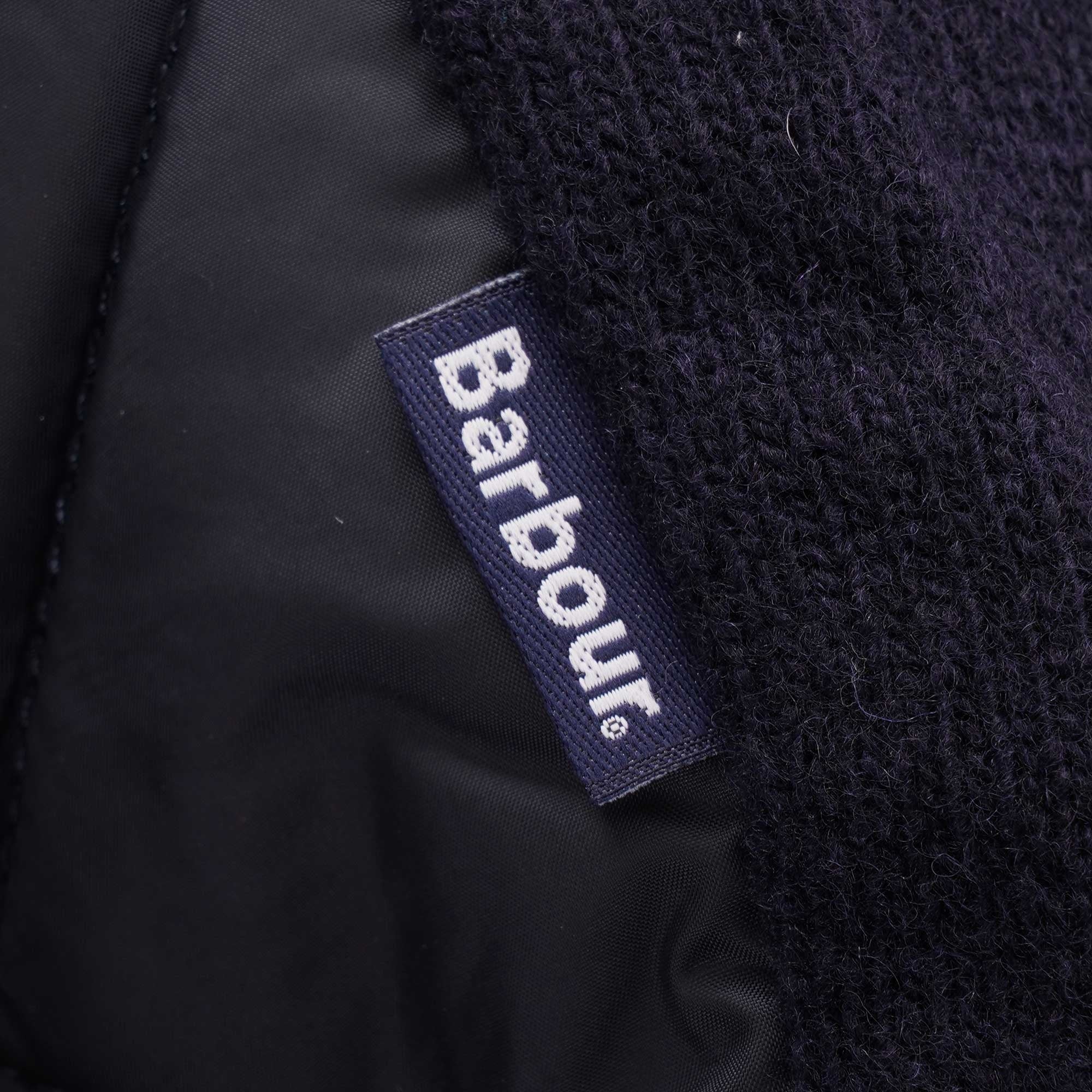 Arch Diamond Quilt Knit Jacket - Navy