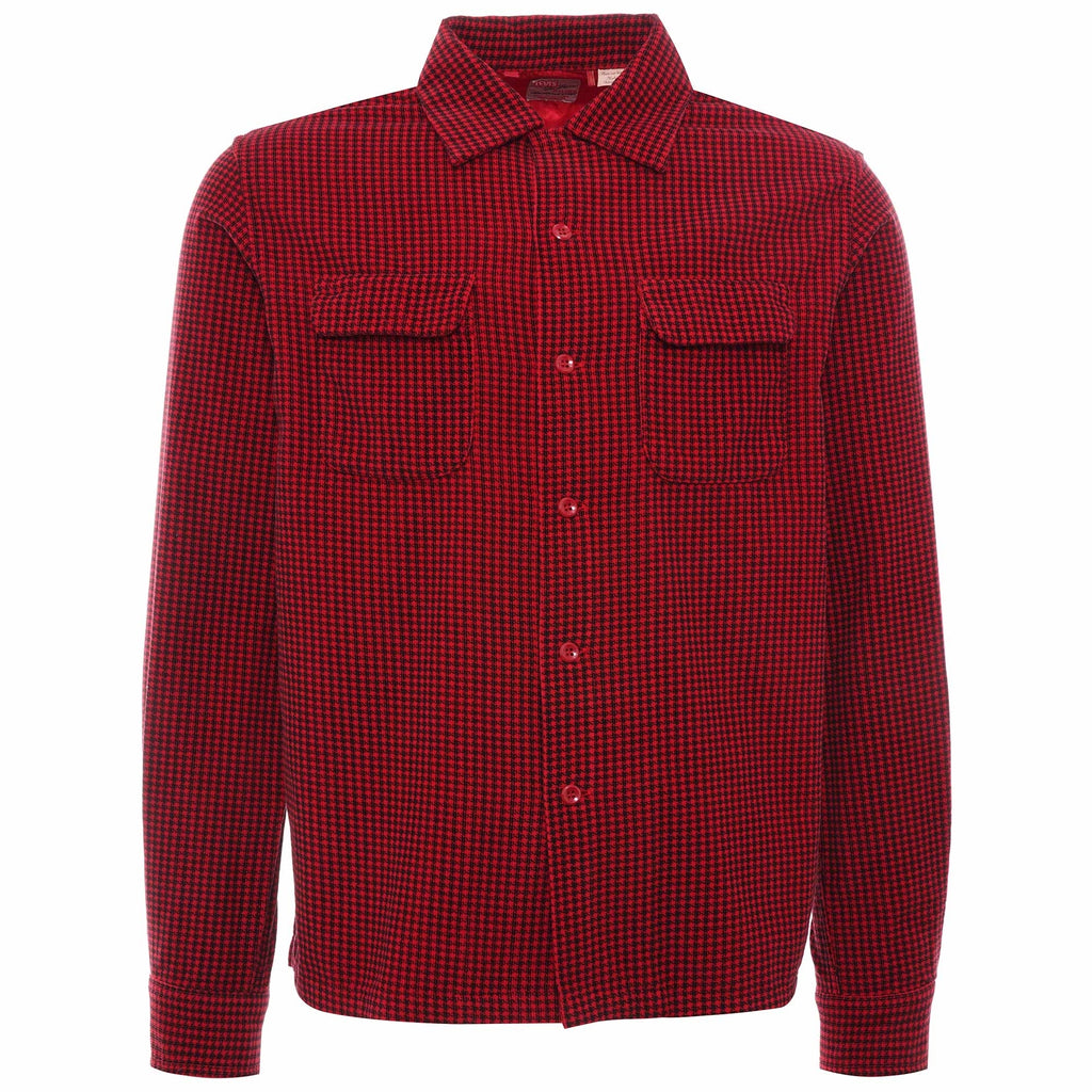 Deluxe Check Shirt - Red Dogtooth