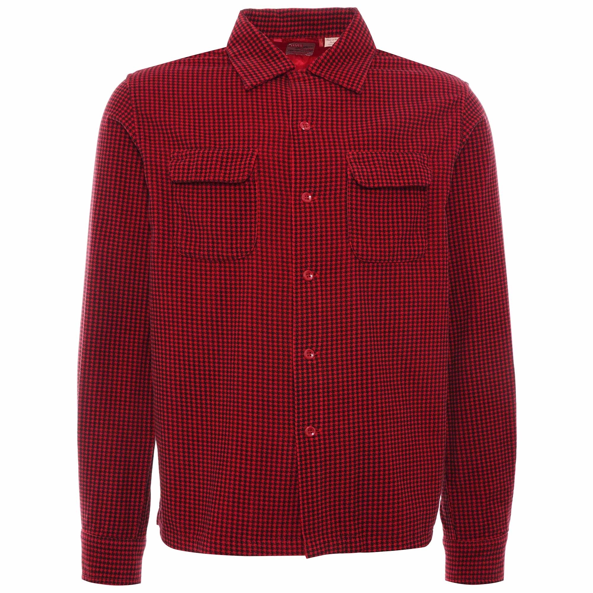 Deluxe Check Shirt - Red Dogtooth