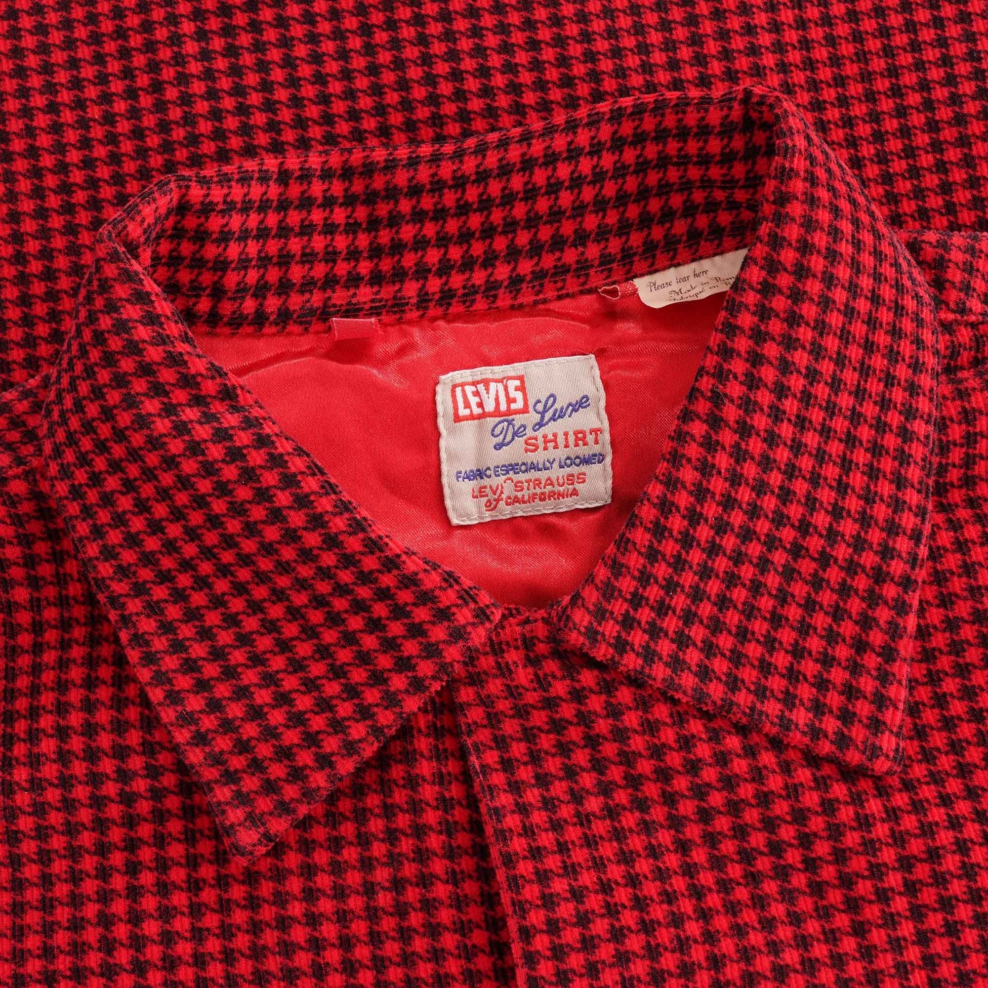 Deluxe Check Shirt - Red Dogtooth