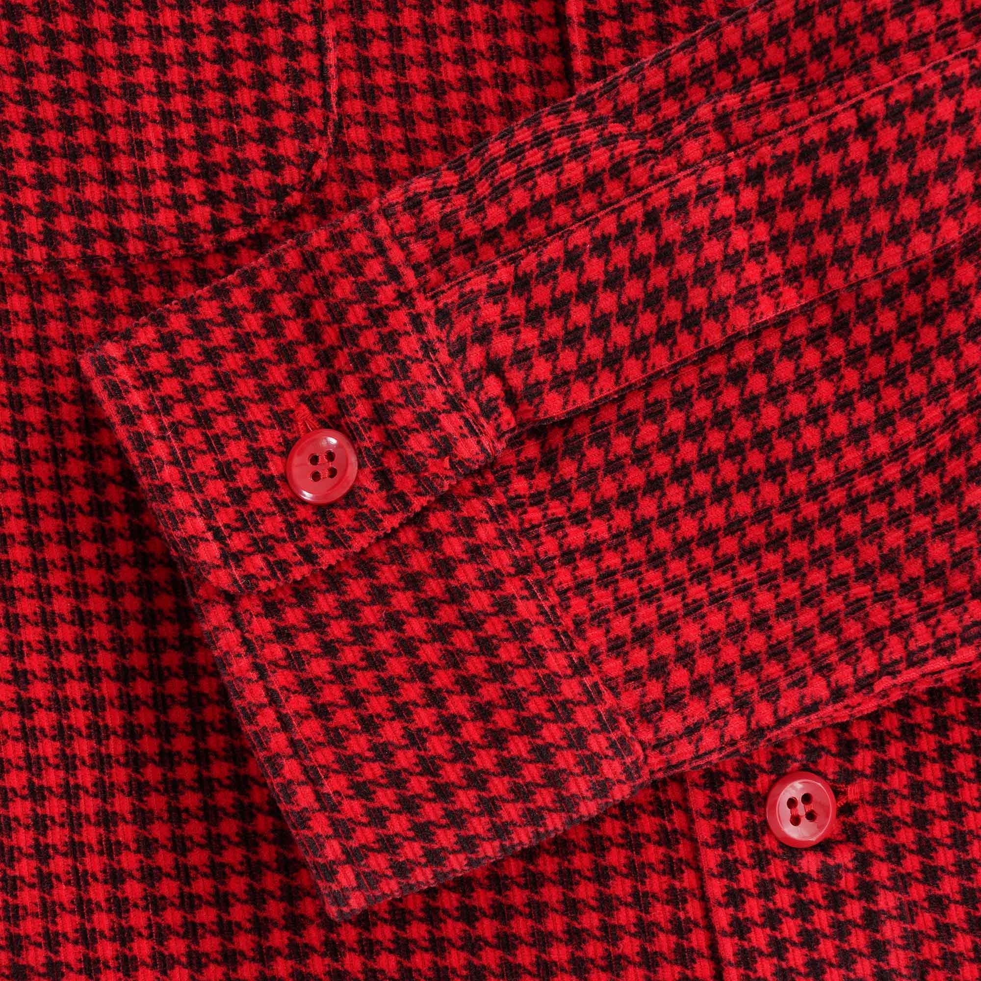 Deluxe Check Shirt - Red Dogtooth