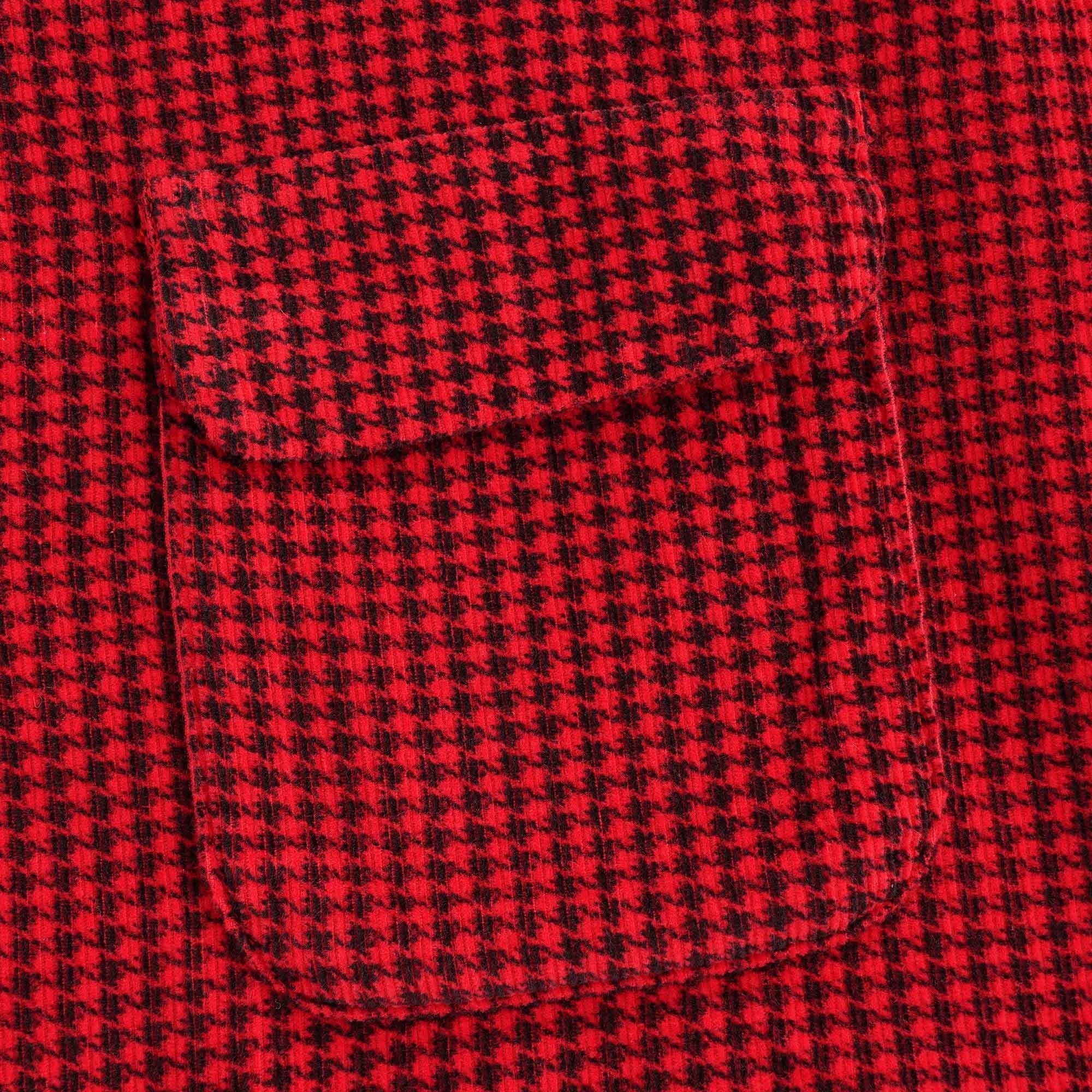 Deluxe Check Shirt - Red Dogtooth