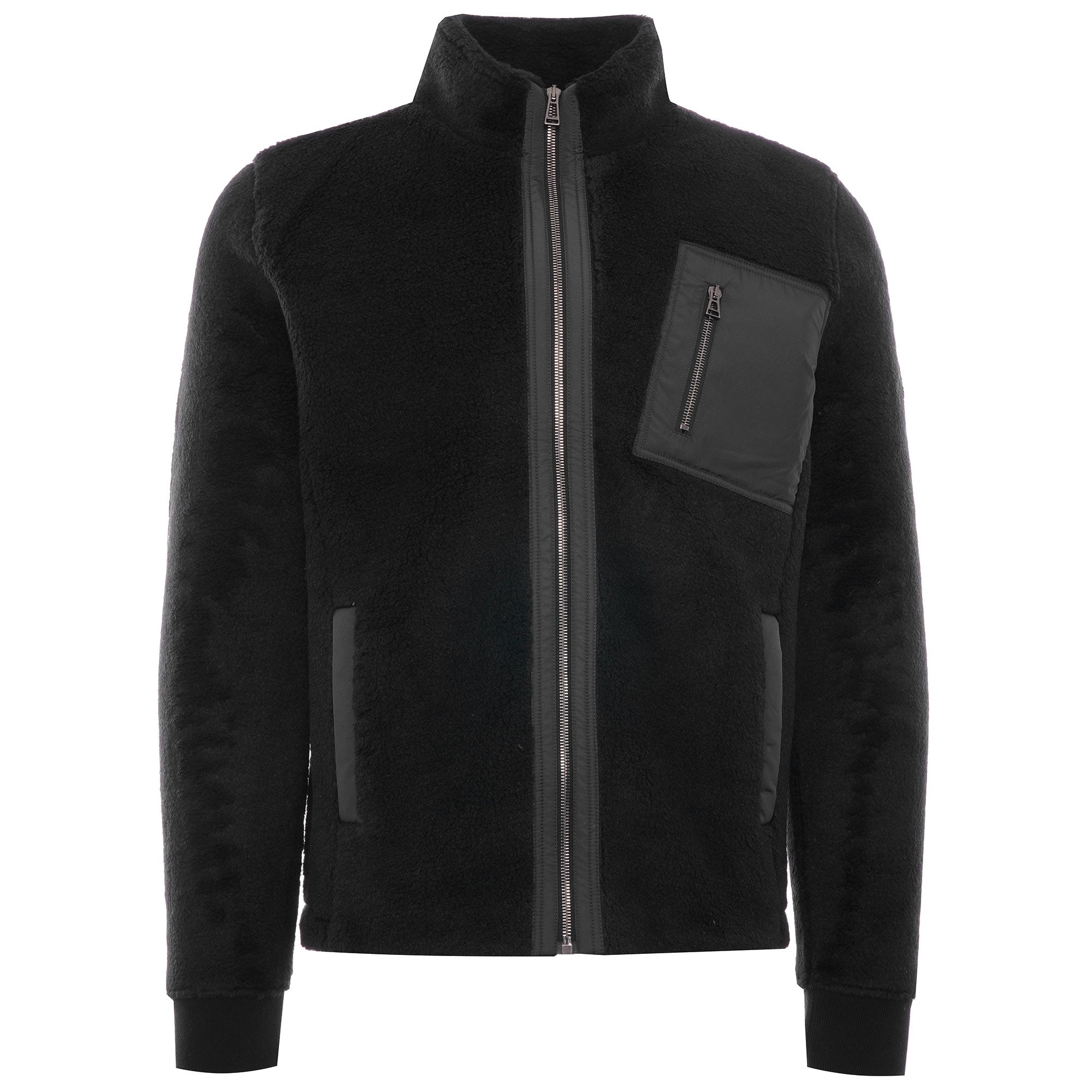 Herne Full Zip Fleece - Black