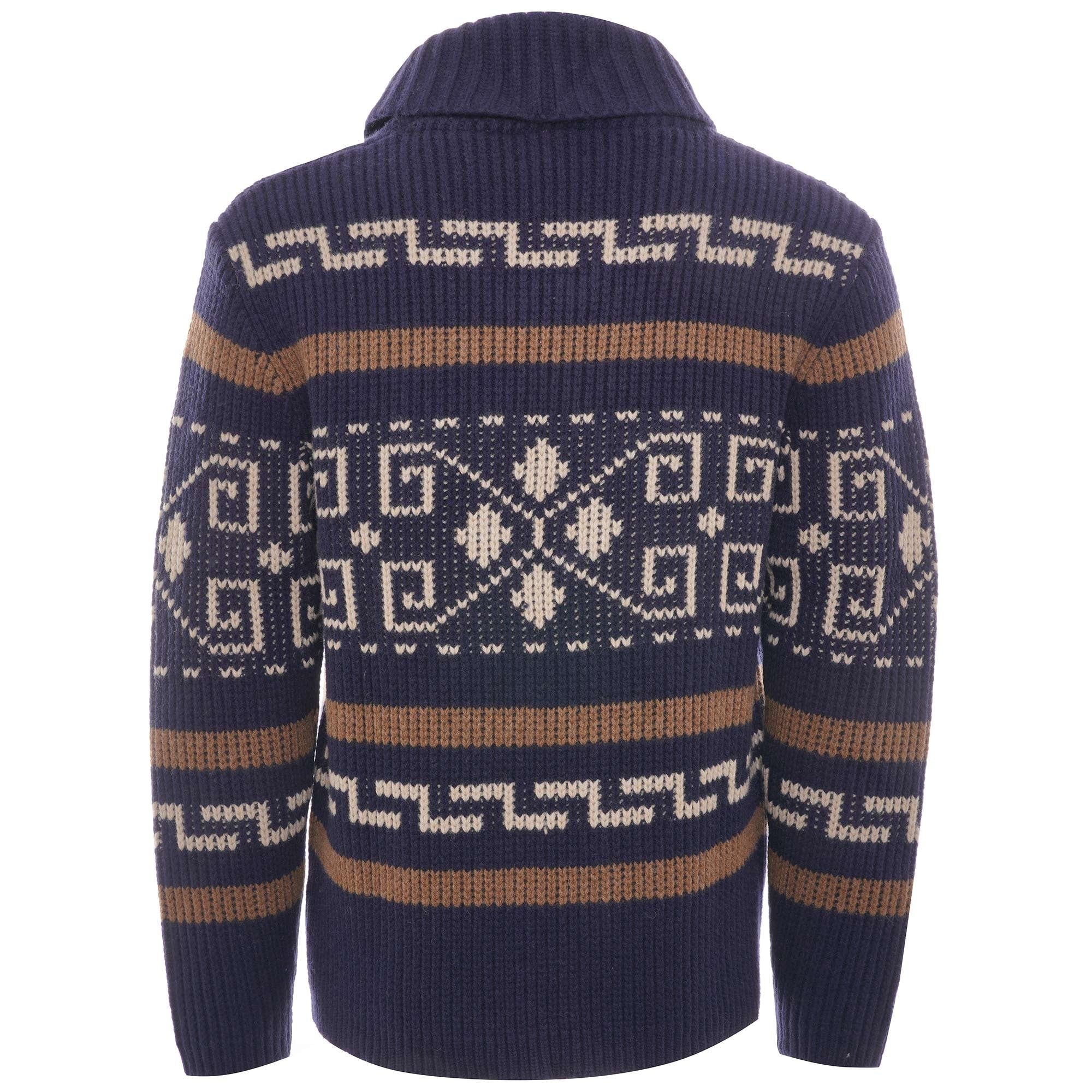 Westerley Cardigan - Navy/Brown