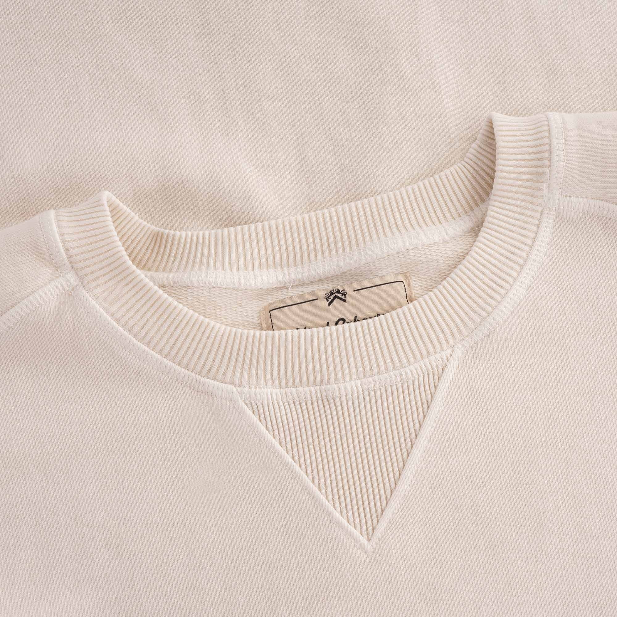 Embroidered Arrow Crew Sweatshirt - Natural