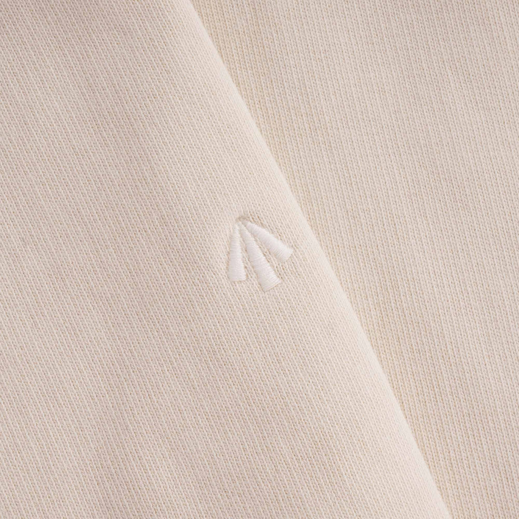 Embroidered Arrow Crew Sweatshirt - Natural