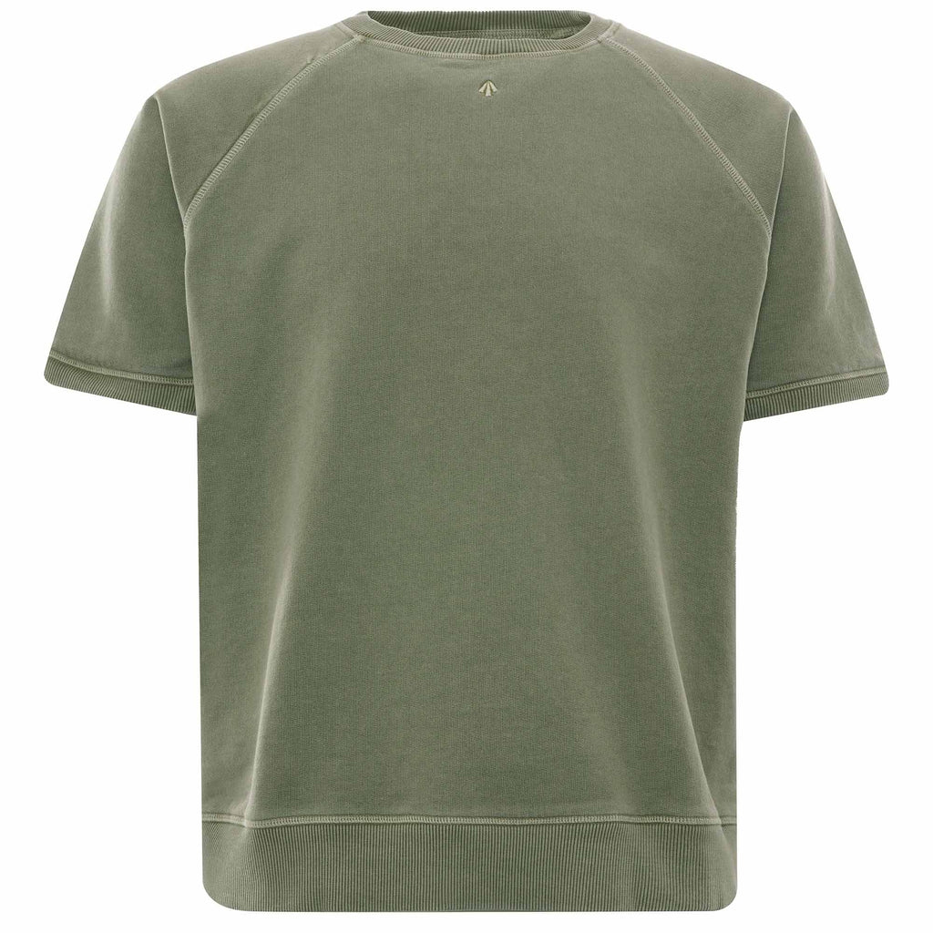 Embroidered Arrow Short Sleeve Crew - Army