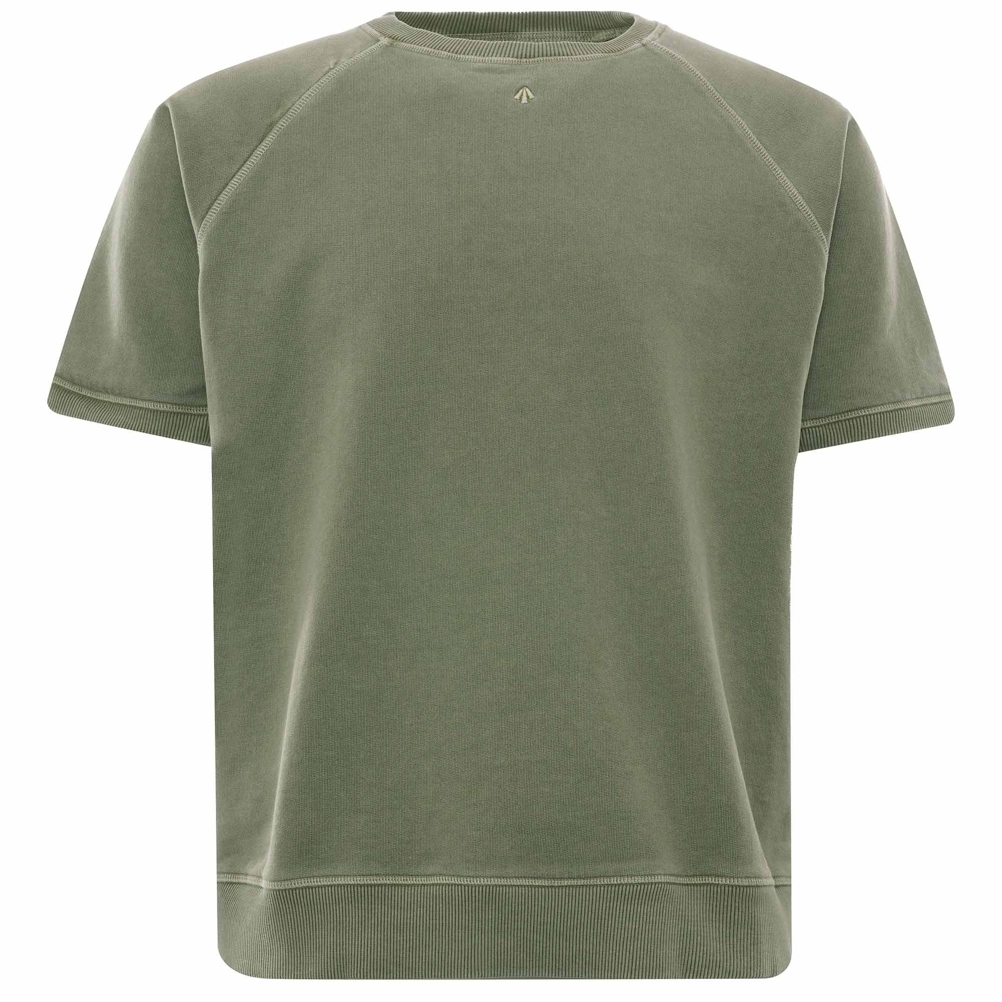 Embroidered Arrow Short Sleeve Crew - Army