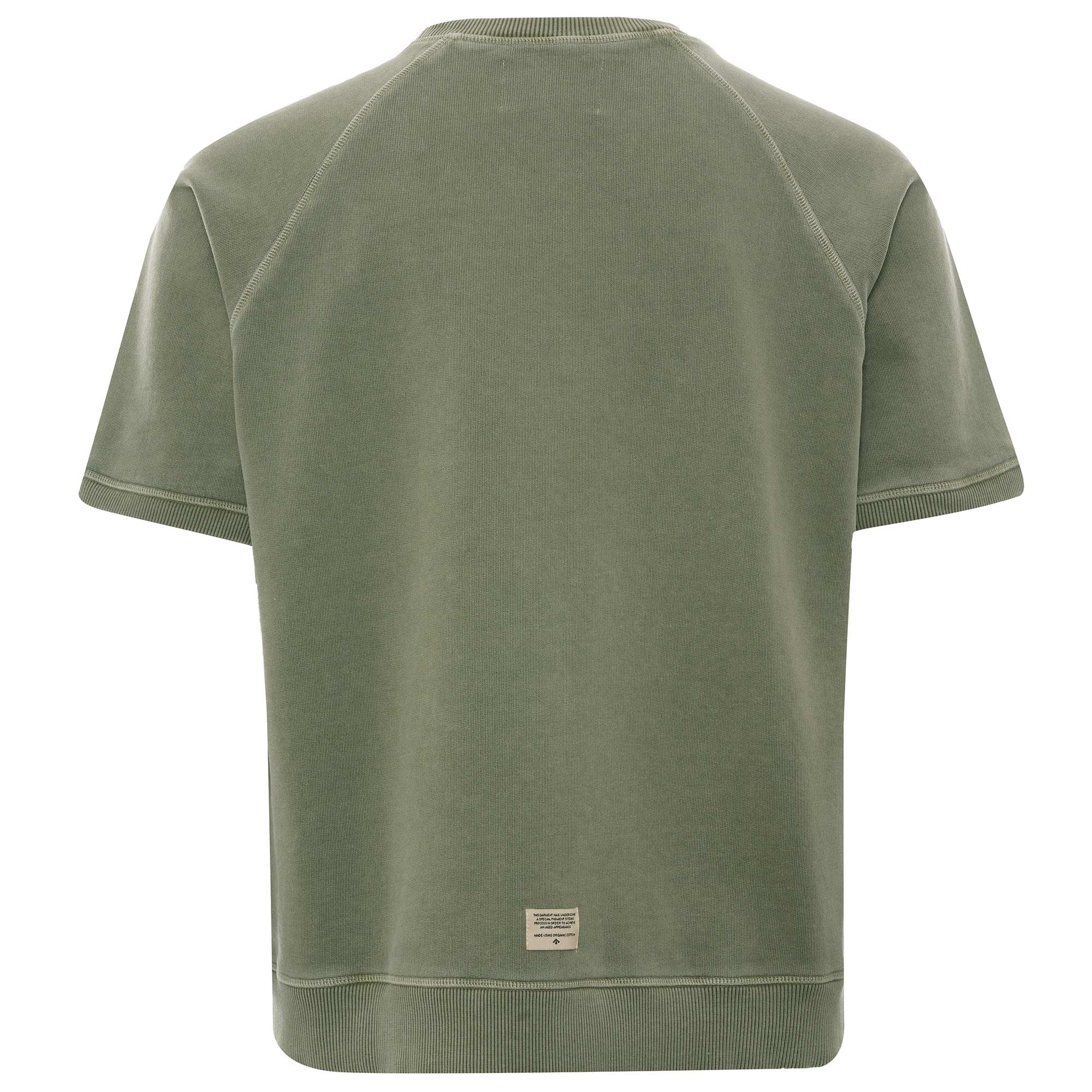 Embroidered Arrow Short Sleeve Crew - Army