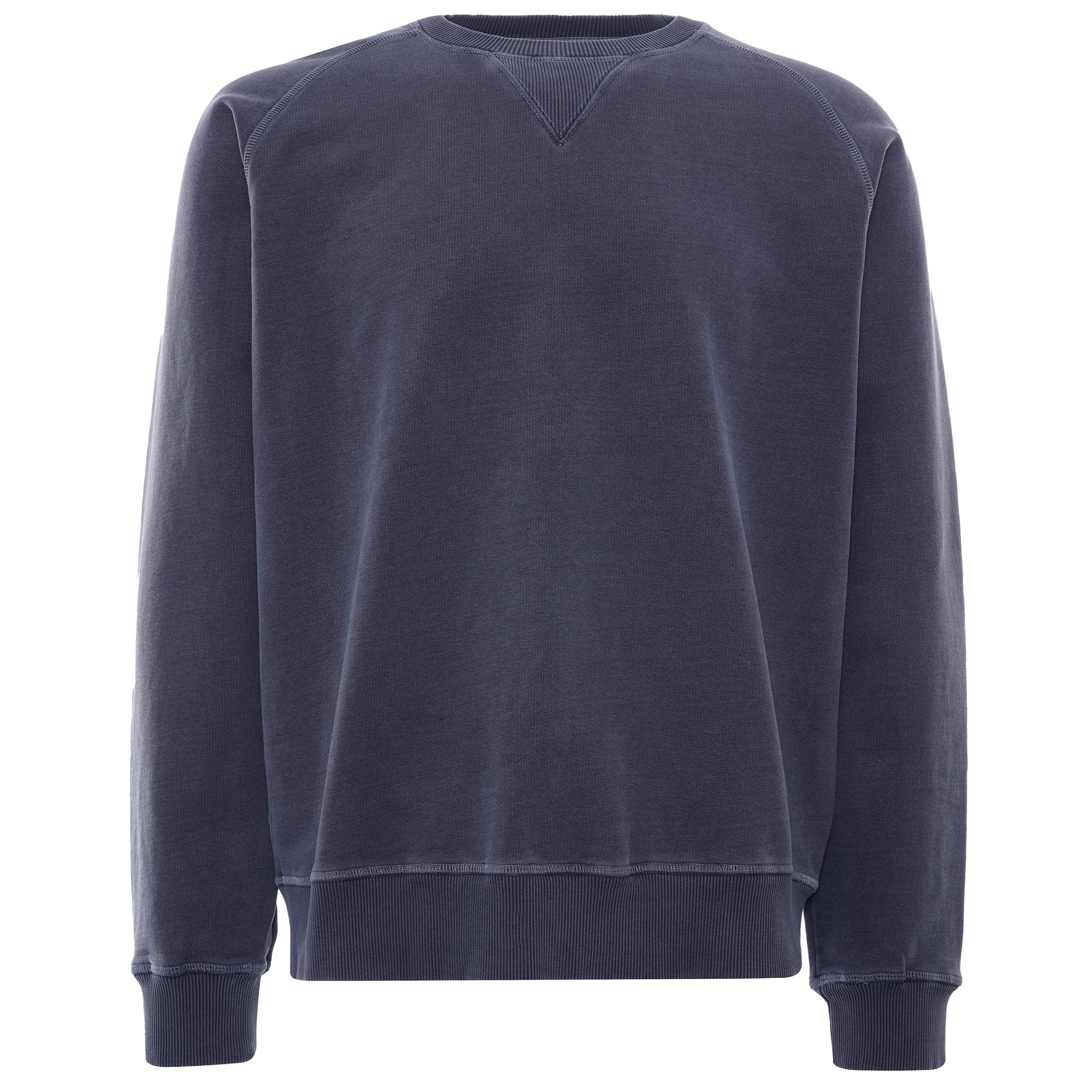 Embroidered Arrow Crew - Black Navy