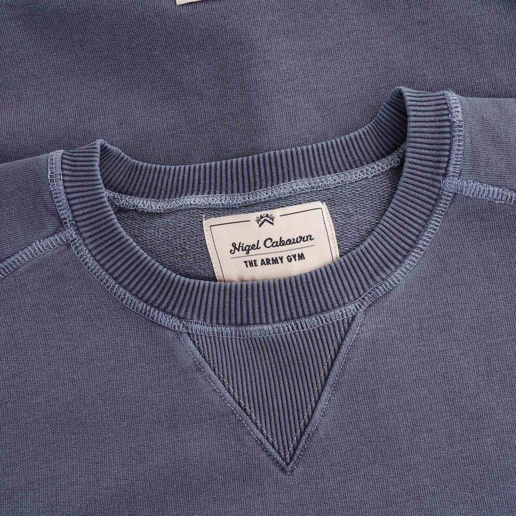 Embroidered Arrow Crew - Black Navy