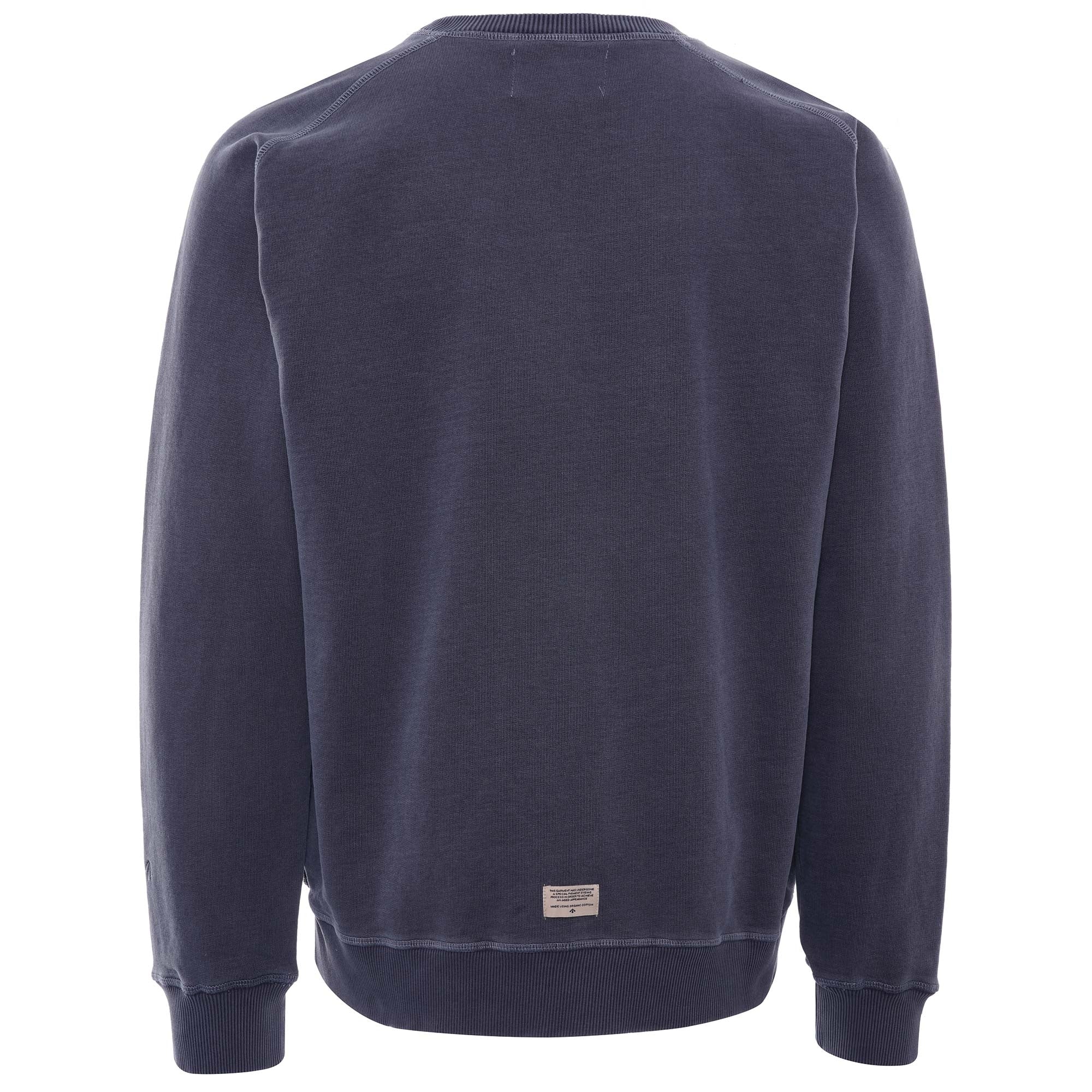 Embroidered Arrow Crew - Black Navy