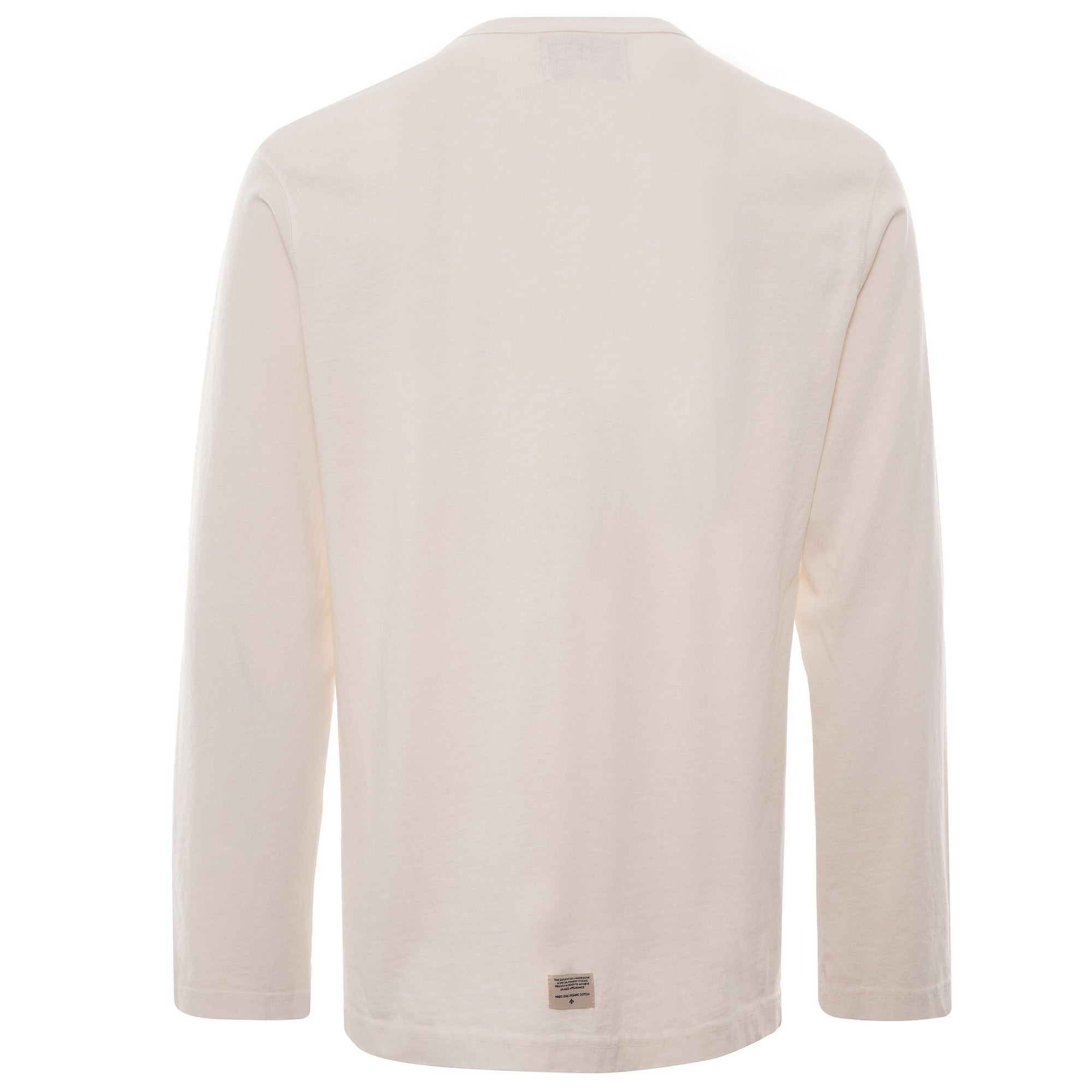 Embroidered Arrow Long Sleeve Tee - Natural