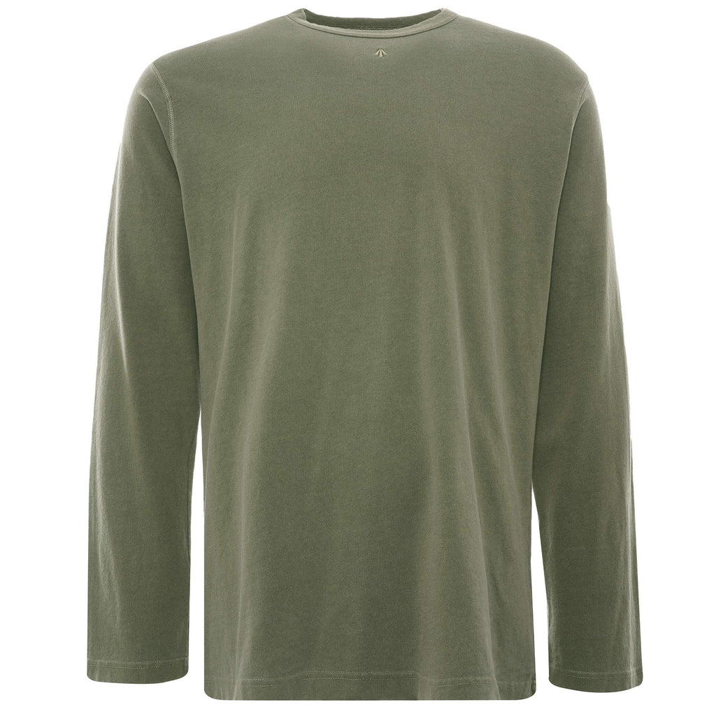 Embroidered Arrow Long Sleeve Tee - Army