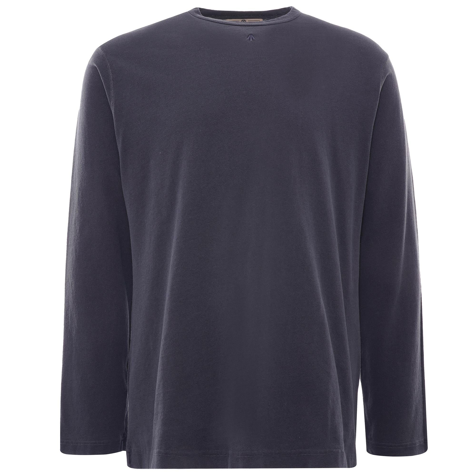 Embroidered Arrow Long Sleeve Tee - Navy