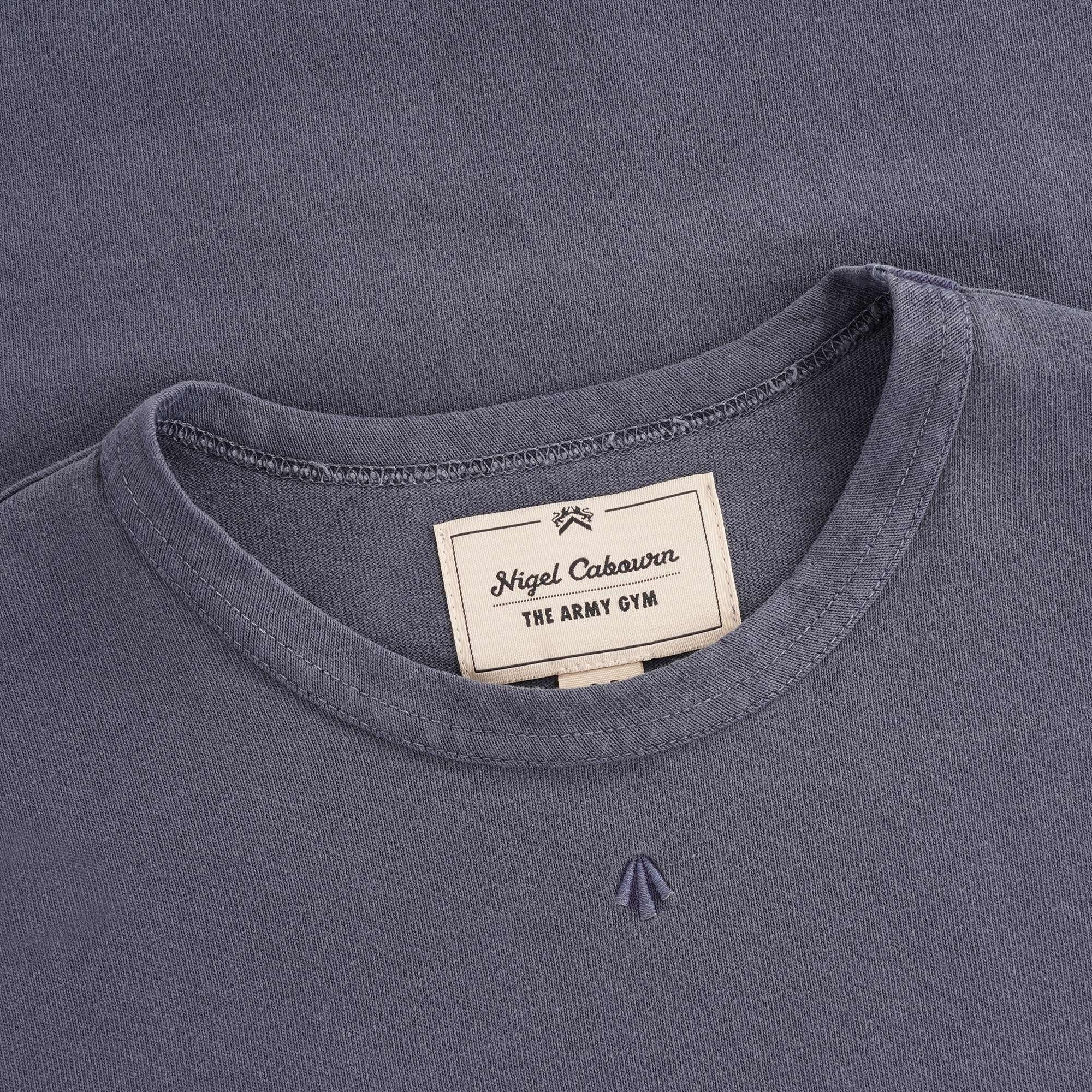 Embroidered Arrow Long Sleeve Tee - Navy