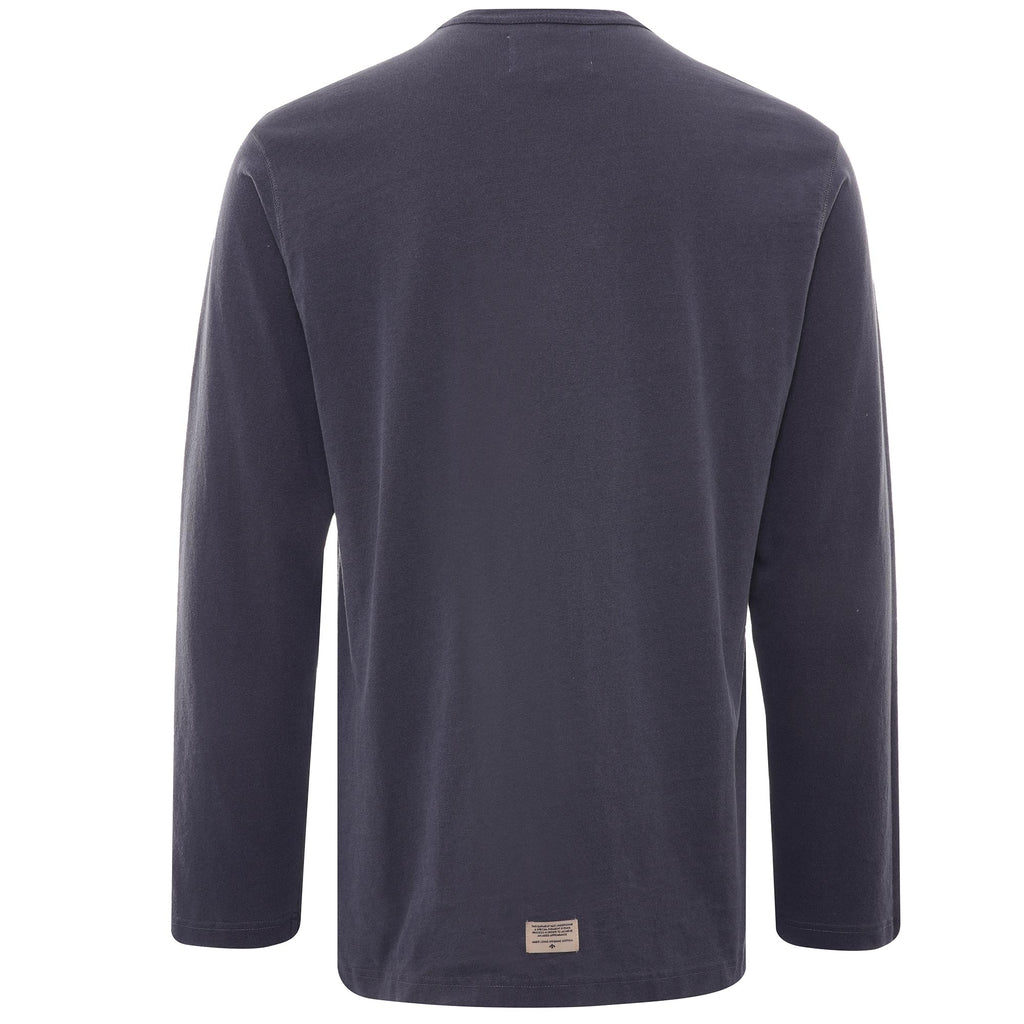Embroidered Arrow Long Sleeve Tee - Navy