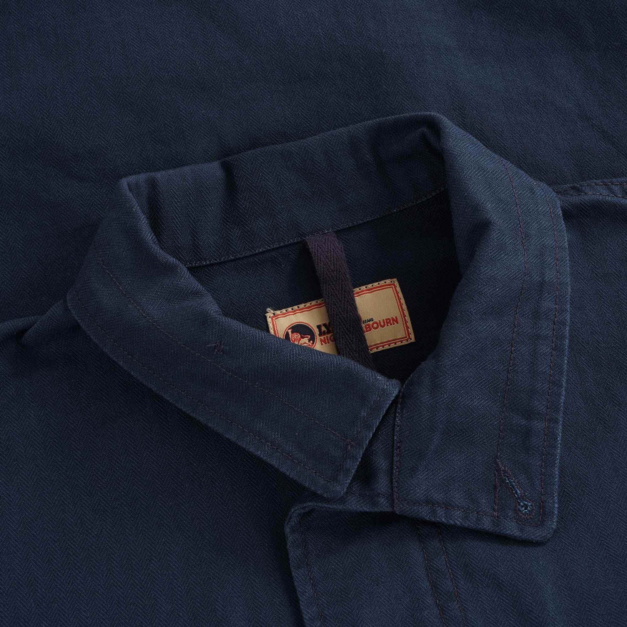 Zip Military Jacket - Black Navy