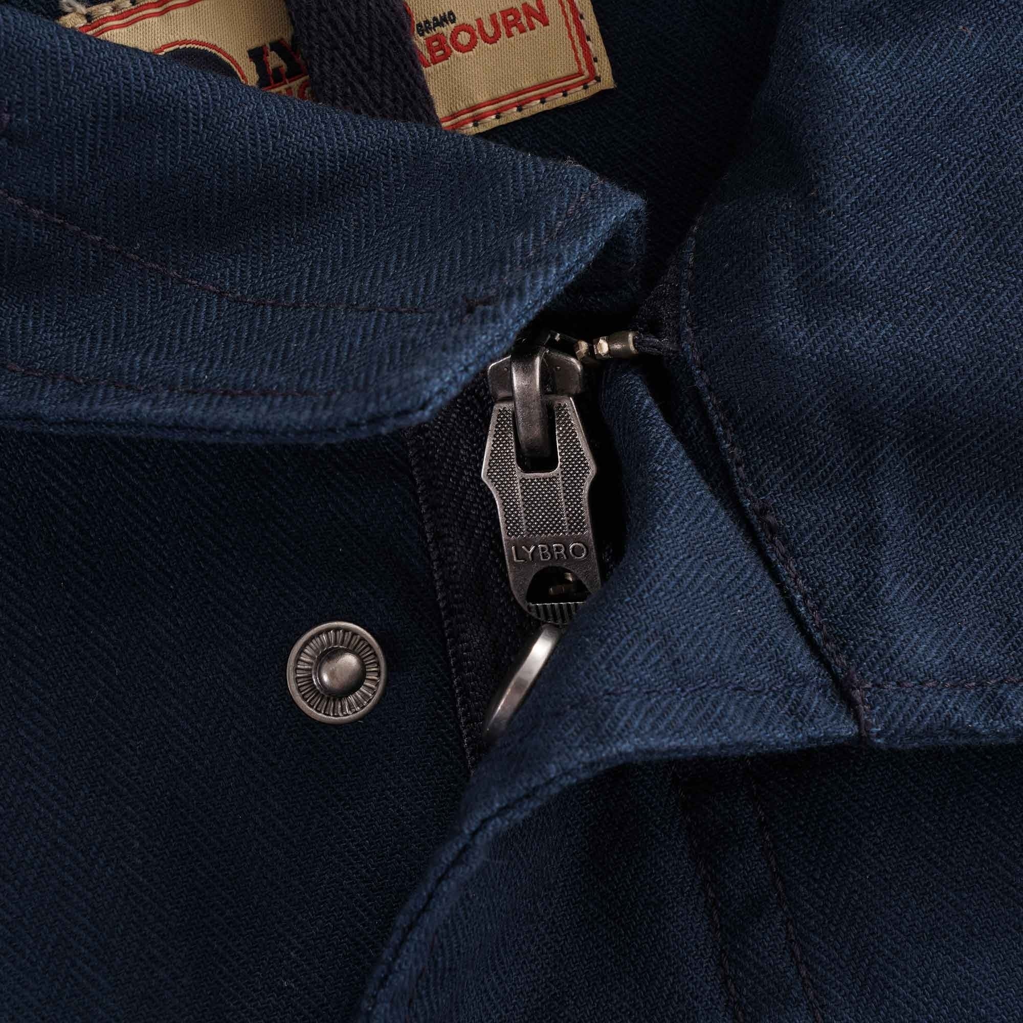 Zip Military Jacket - Black Navy
