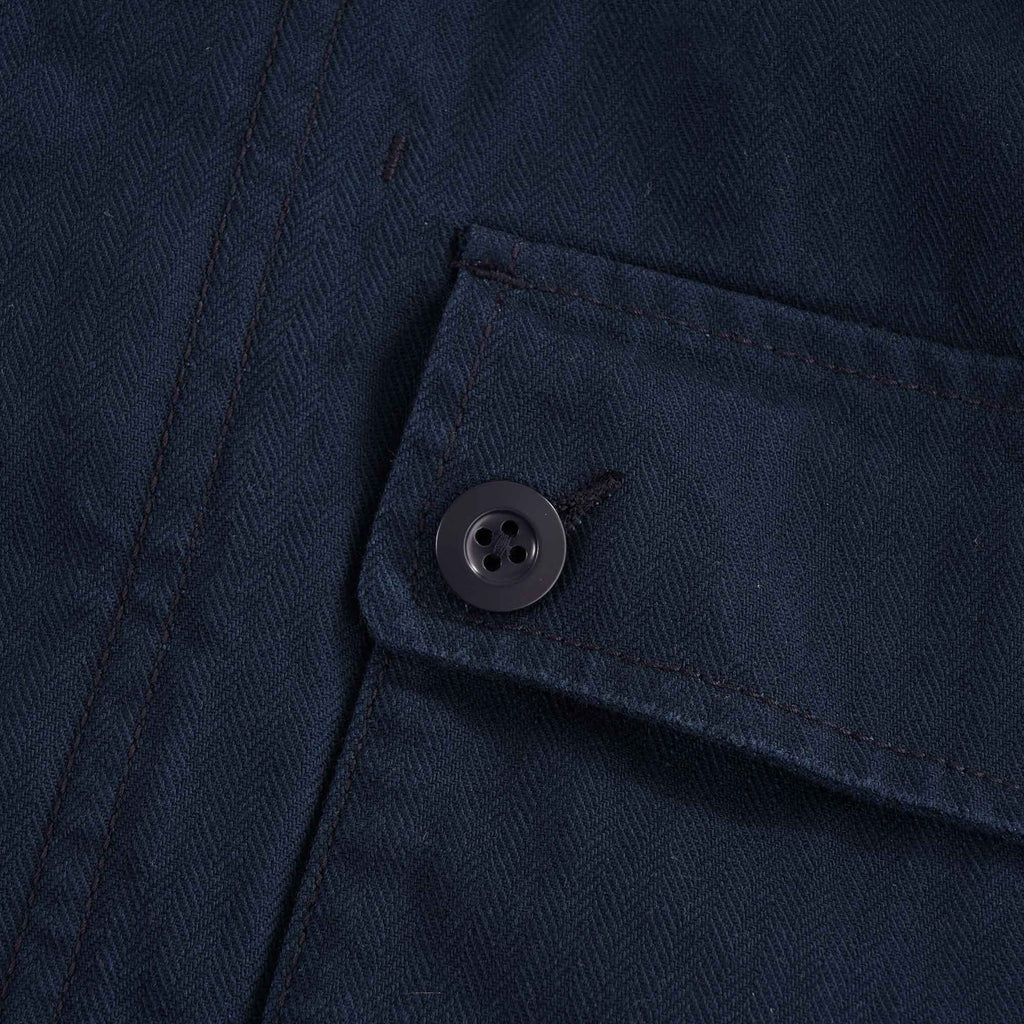 Zip Military Jacket - Black Navy