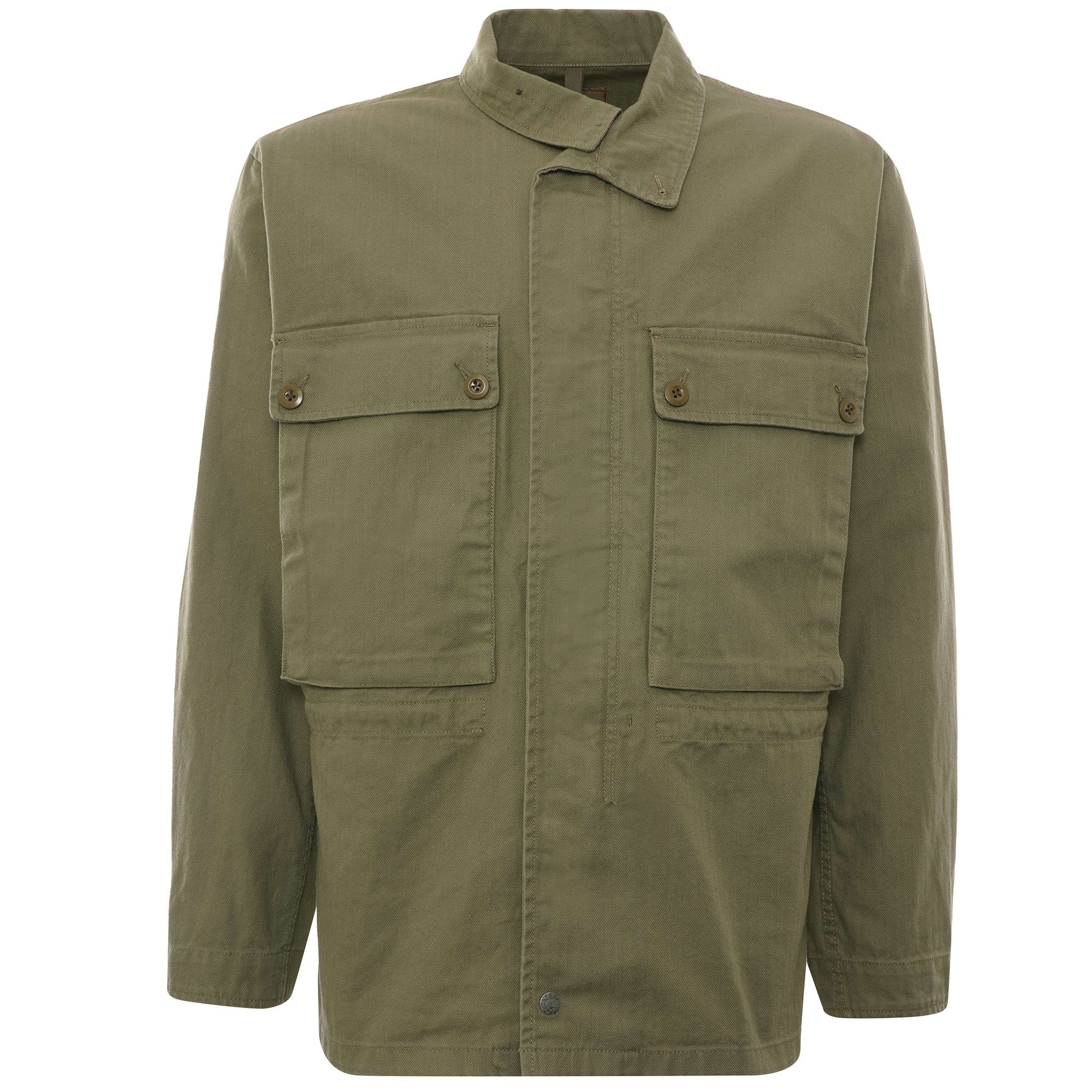 Zip Military Jacket - Green