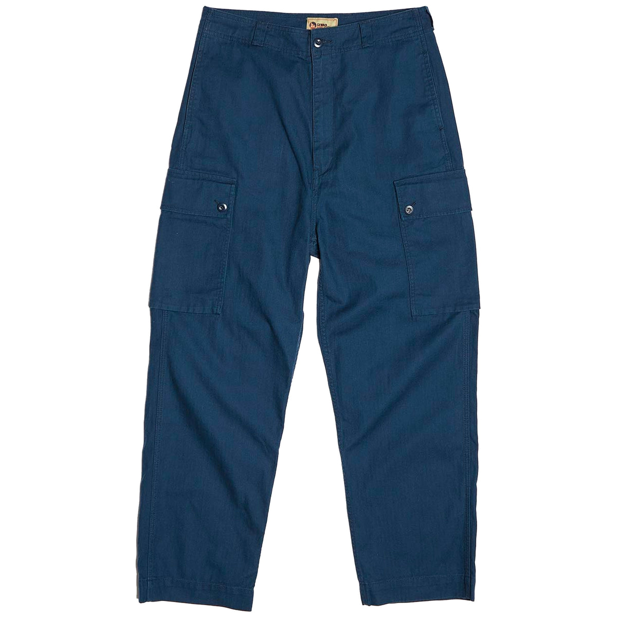 Nigel Cabourn Dutch Pant Cotton Herringbone Twill - Navy – Stuarts 