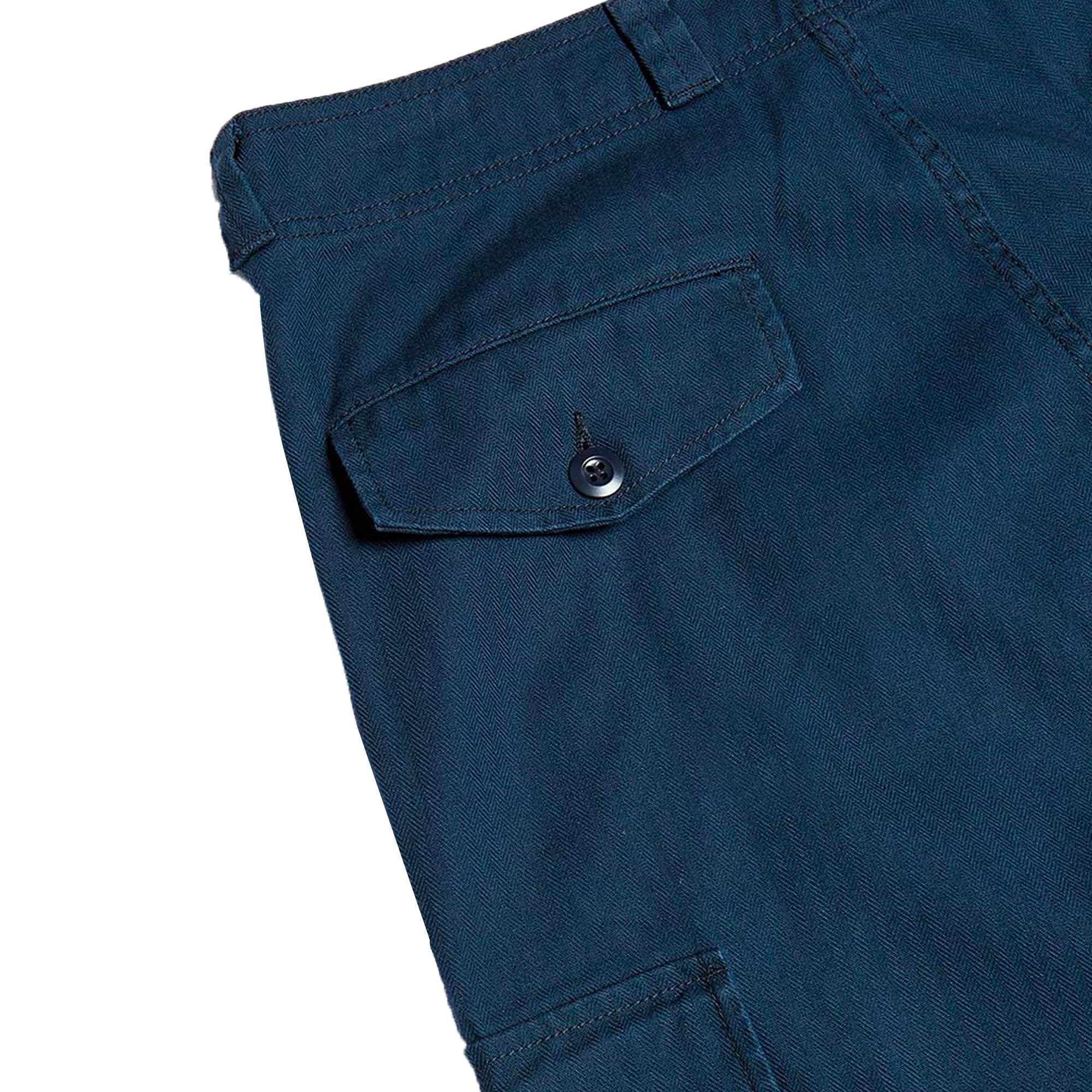 Nigel Cabourn Dutch Pant Cotton Herringbone Twill - Navy – Stuarts