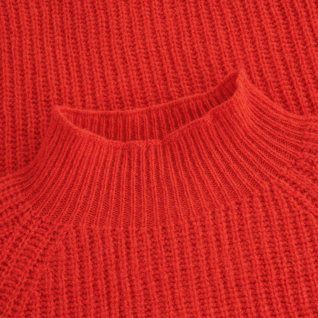 Open Uni Knit Jumper - Red