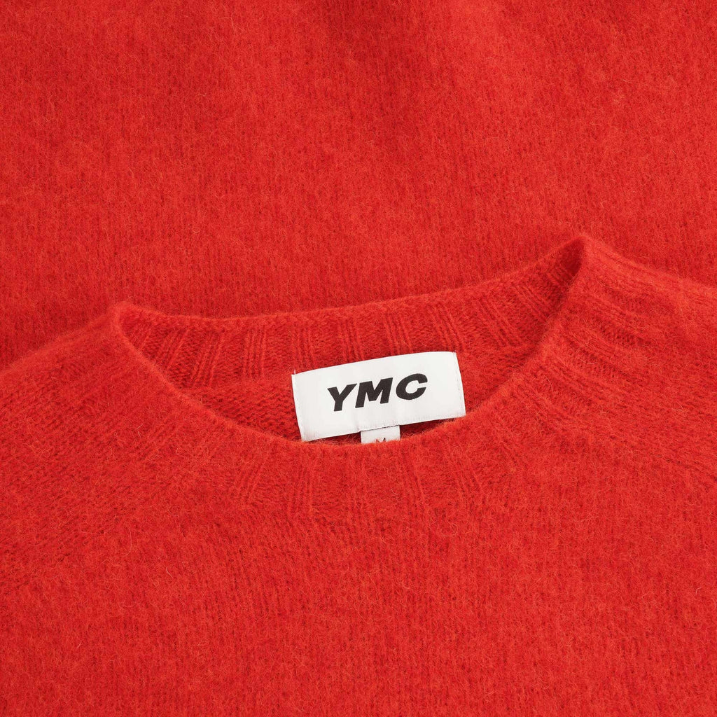 Suedehead Crew Neck Jumper - Red