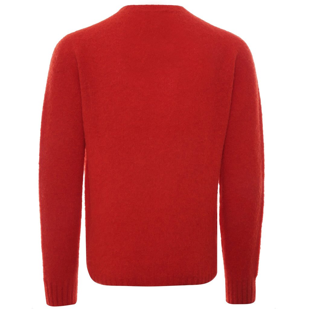 Suedehead Crew Neck Jumper - Red