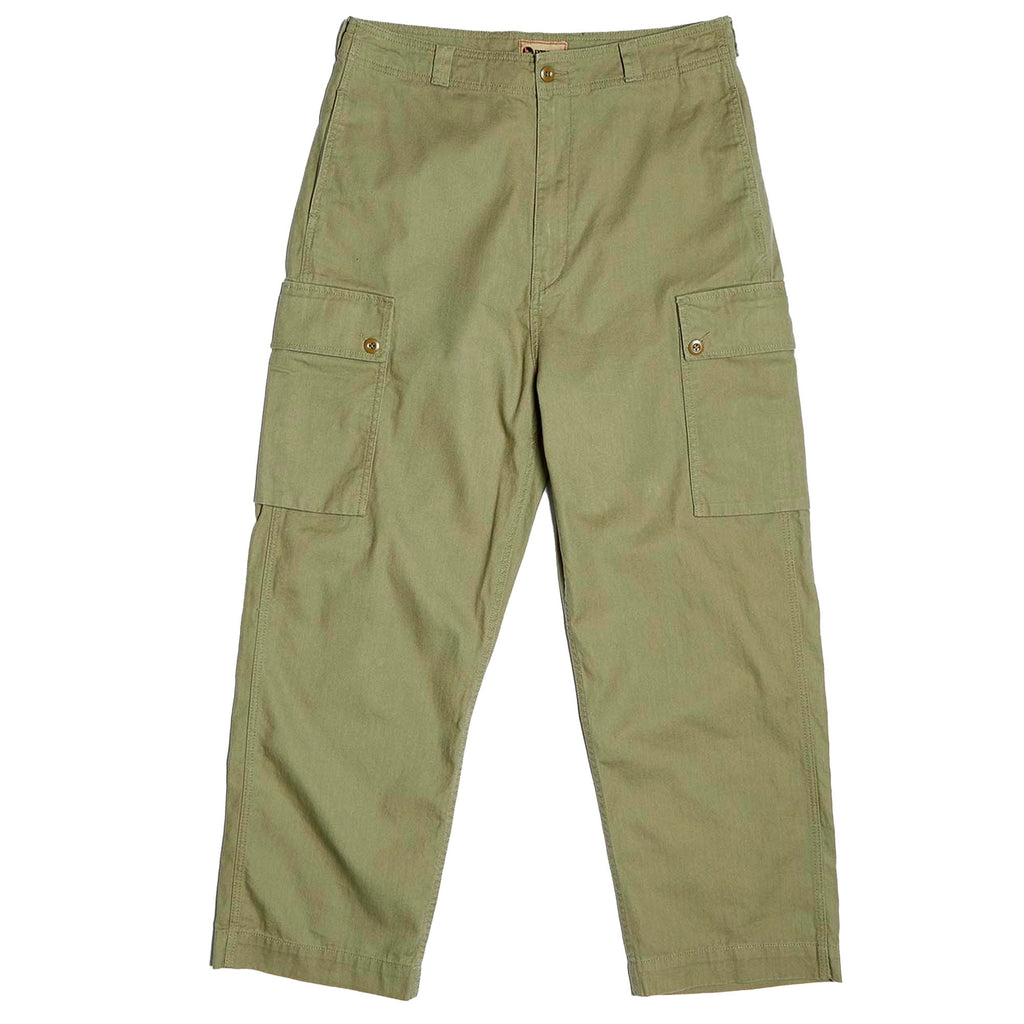 Dutch Pant Cotton Herringbone Twill - US Green