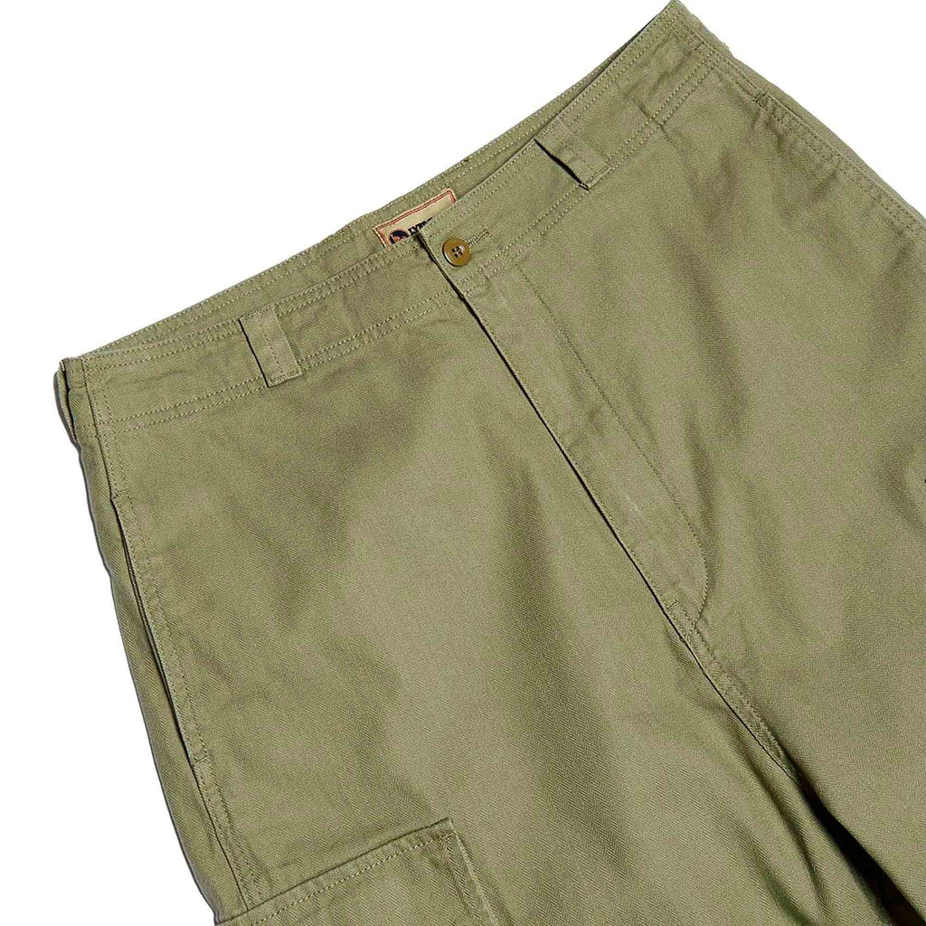 Dutch Pant Cotton Herringbone Twill - US Green