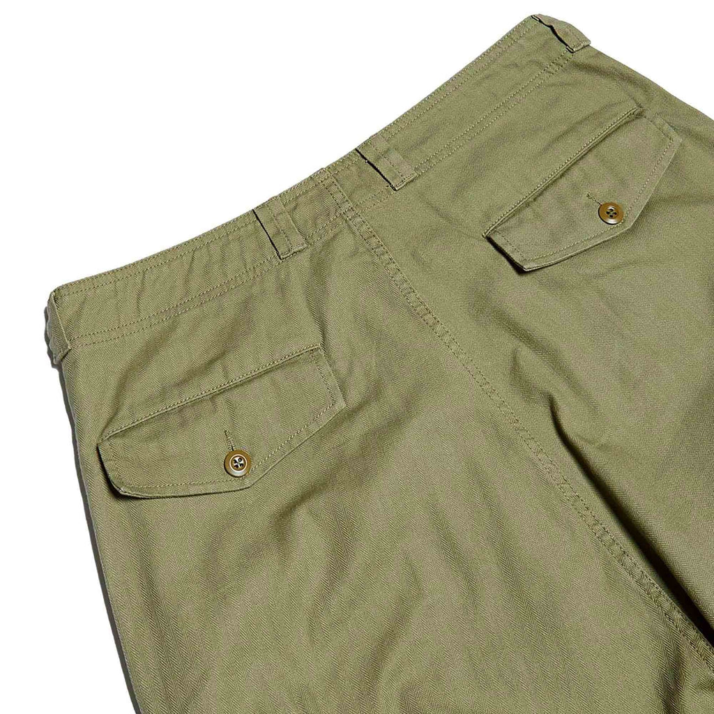 Dutch Pant Cotton Herringbone Twill - US Green