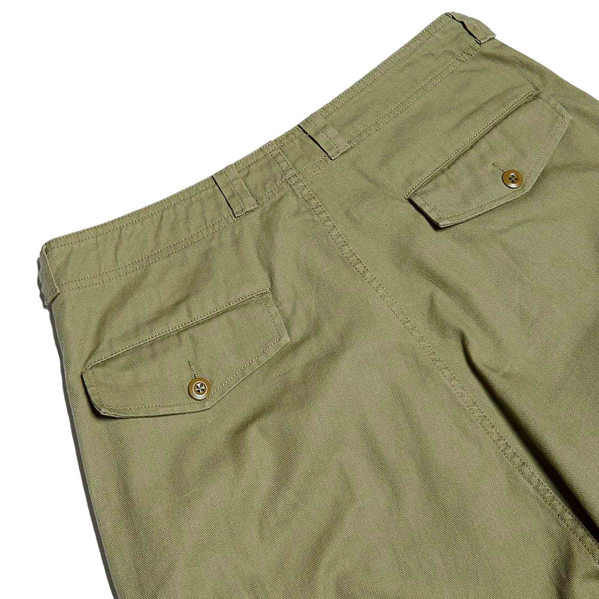 Dutch Pant Cotton Herringbone Twill - US Green