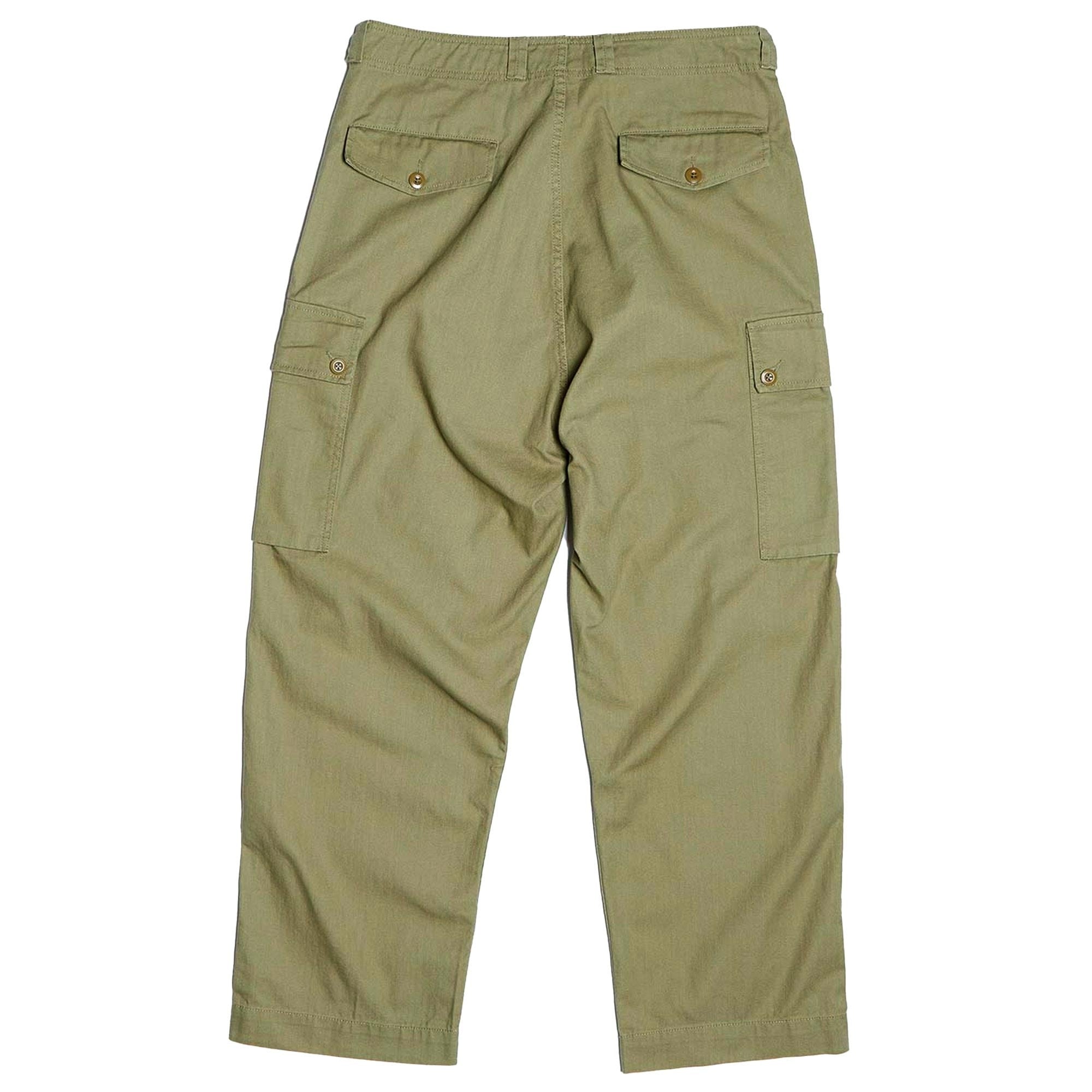Dutch Pant Cotton Herringbone Twill - US Green