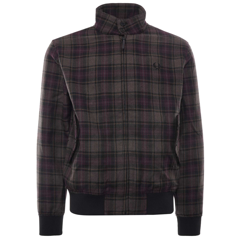 Check Harrington Jacket - Black