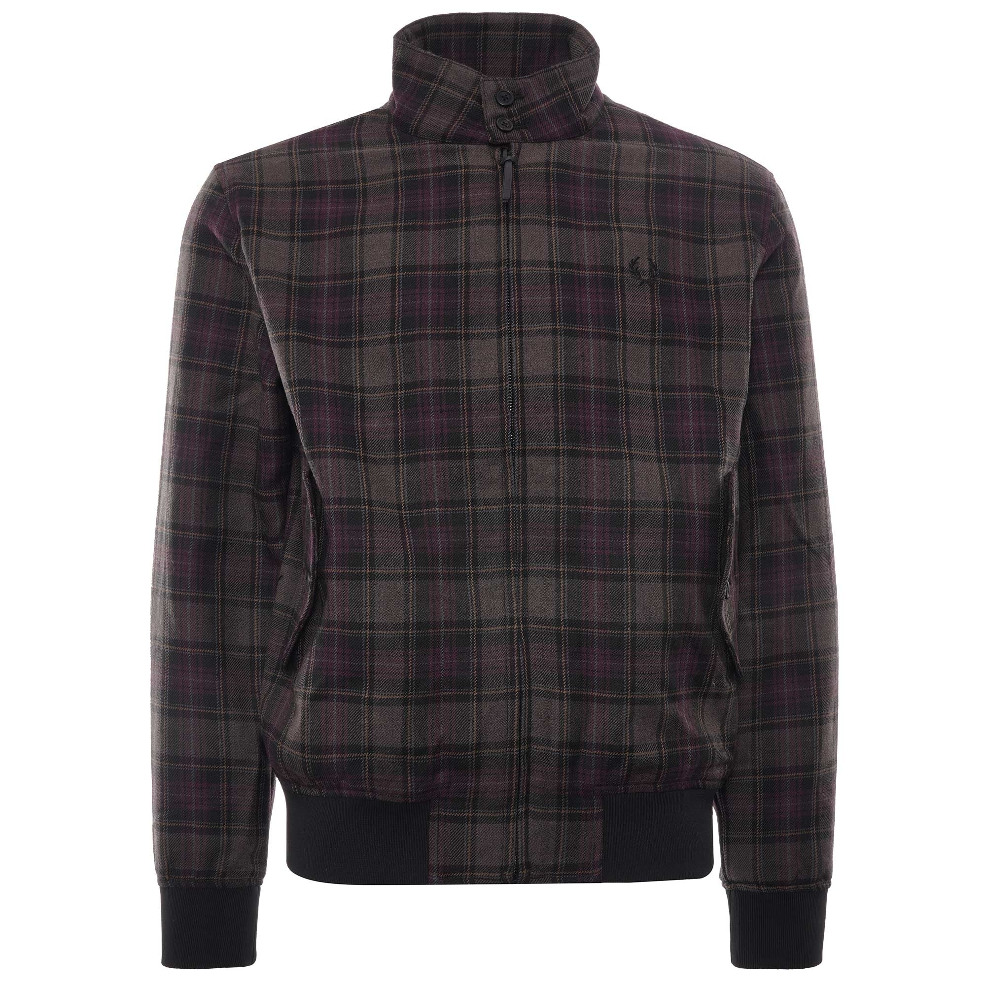 Check Harrington Jacket - Black