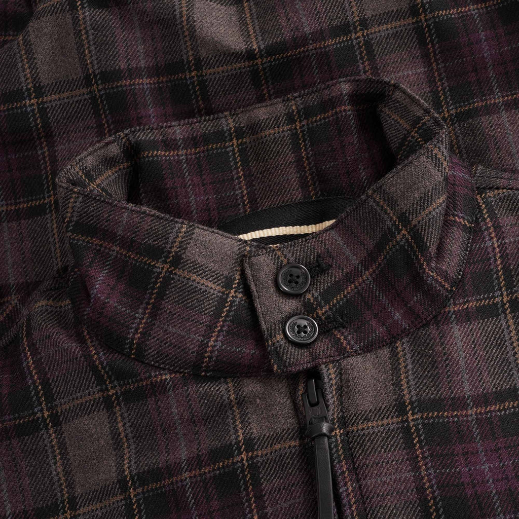 Check Harrington Jacket - Black