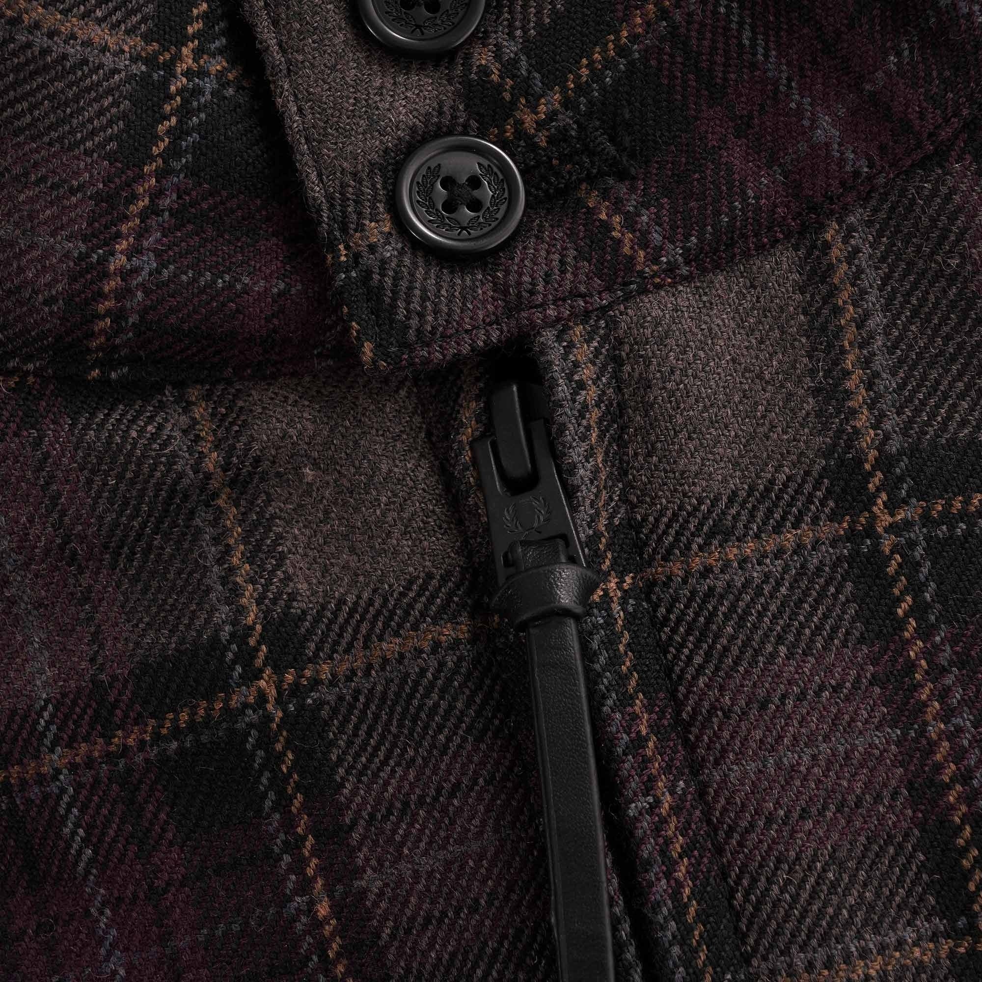 Check Harrington Jacket - Black
