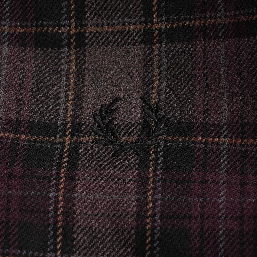 Check Harrington Jacket - Black