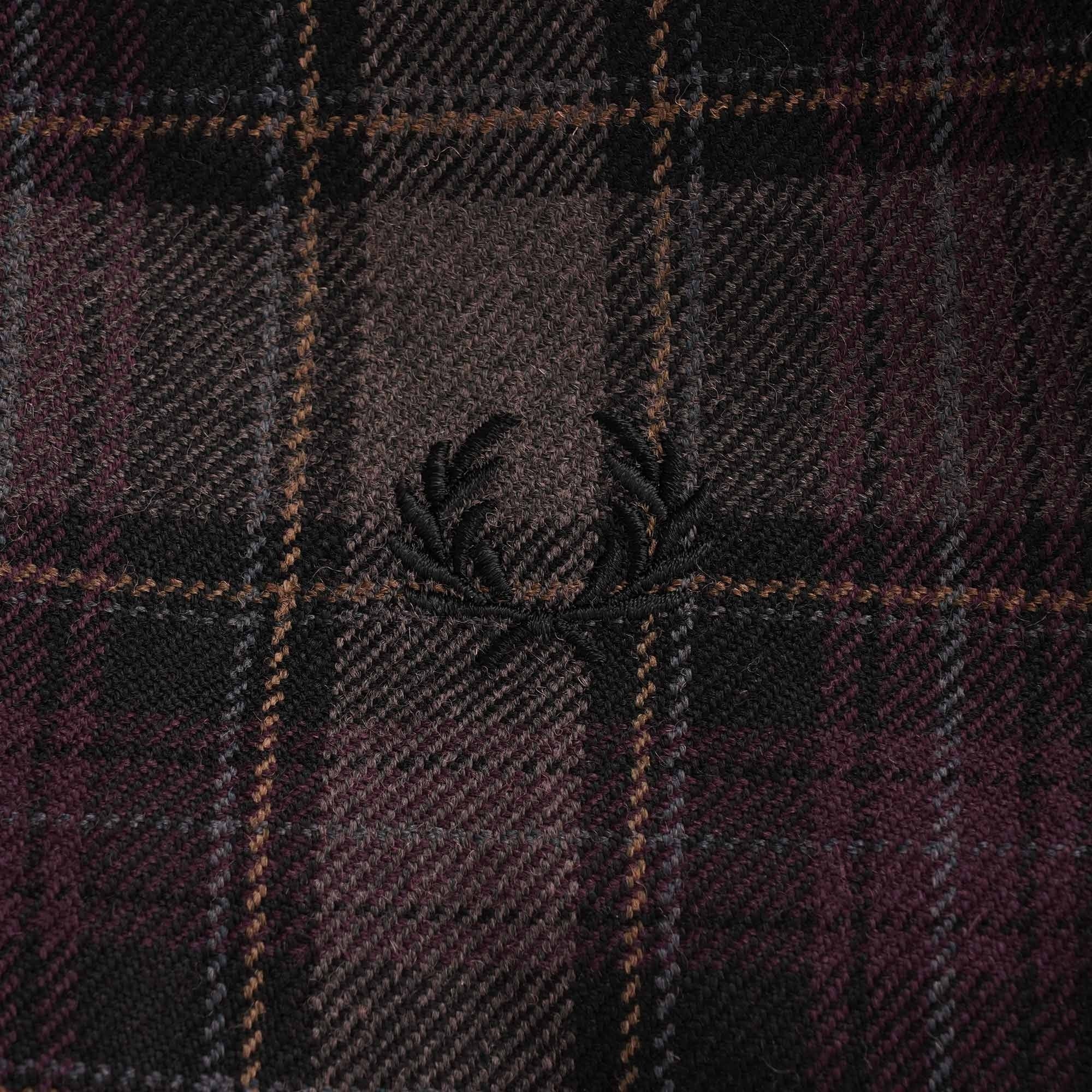 Check Harrington Jacket - Black