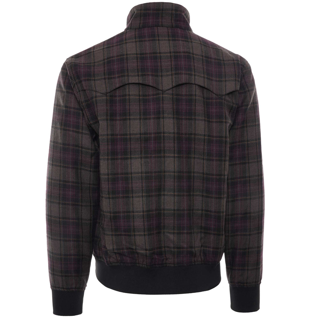 Check Harrington Jacket - Black