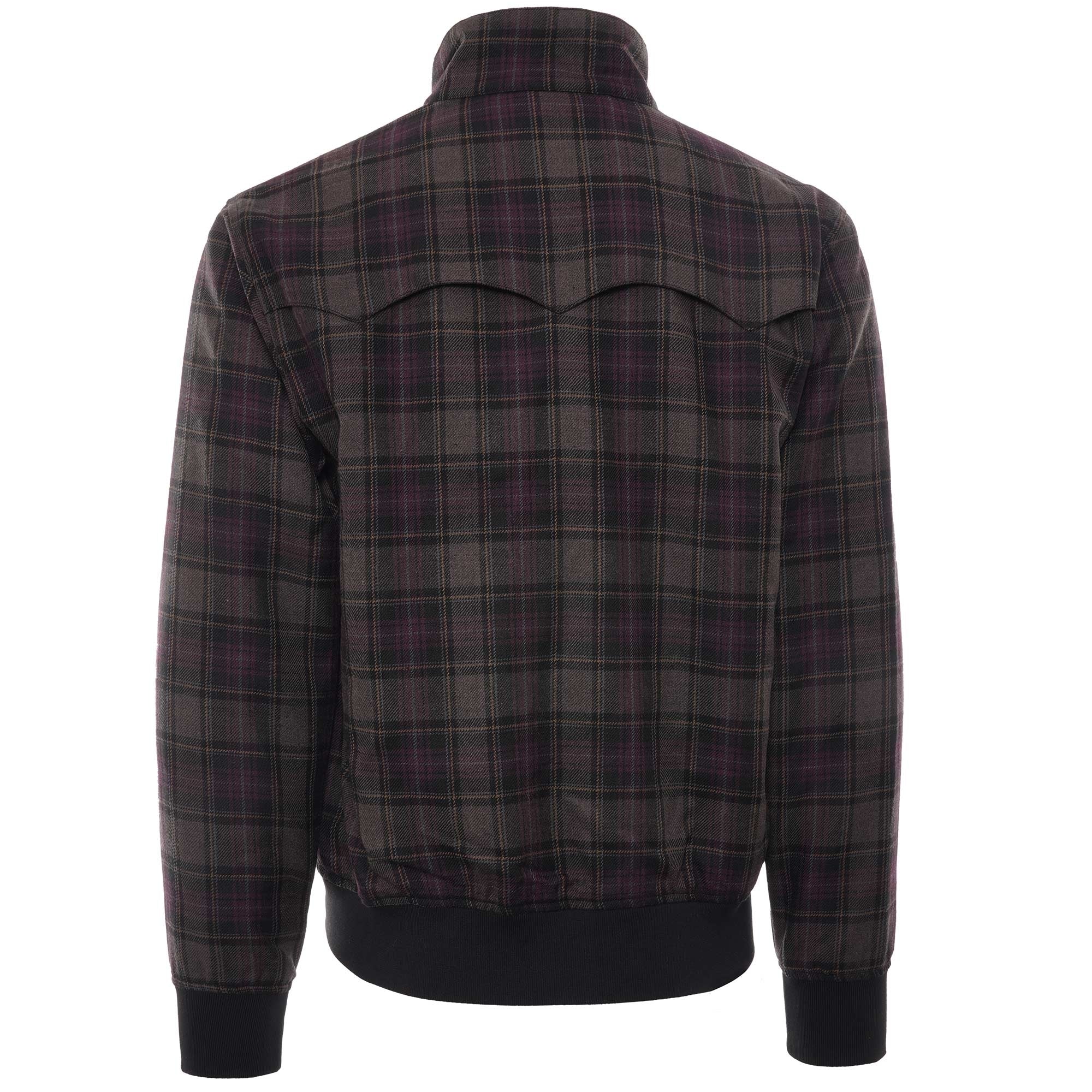 Check Harrington Jacket - Black