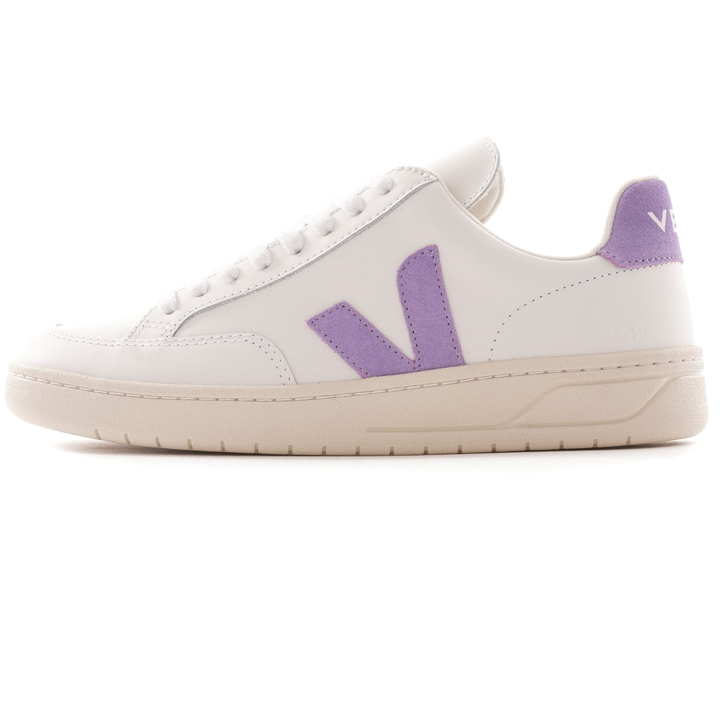 Womens V-12 Leather - Extra White/Lavender